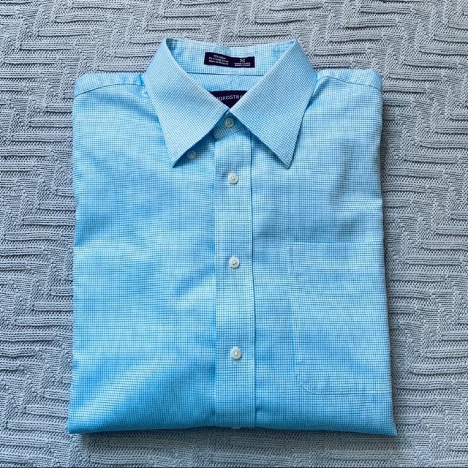 Nordstrom Nordstrom blue checked button down shirt Size US L / EU 52-54 / 3 - 1 Thumbnail
