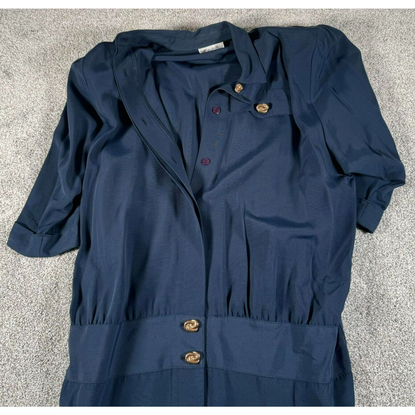 Other Vintage 80s does 50s Dress Womens18 Secretary Dark Academia Size XXL / US 16-18 / IT 52-54 - 8 Thumbnail