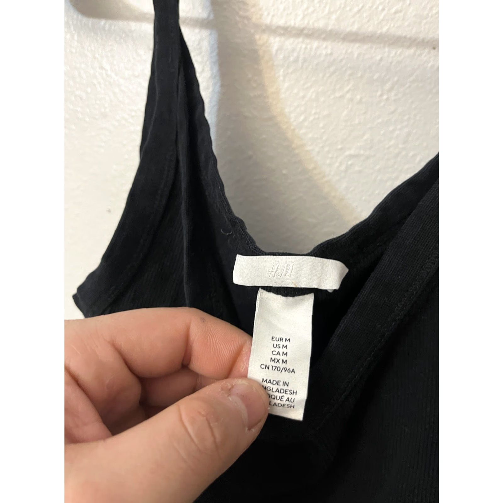 H&M H&M Tank Women Medium Black Solid Ribbed Muscle Shirt Blouse Cami Sleeveless Cotton Modal Knit Tank Women Medium Black Solid Ribbed Size M / US 6-8 / IT 42-44 - 2 Thumbnail