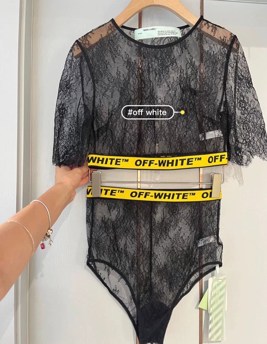 Japanese Brand Off-White Full Lace Base Layer Set Size M / US 6-8 / IT 42-44 - 1 Thumbnail