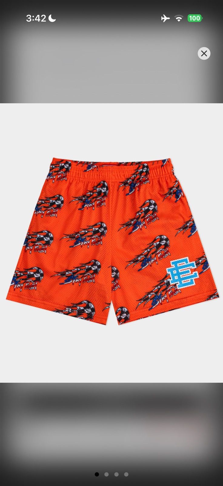 Eric Emanuel Eric Emanuel Matty Boy Short - Orange - Stay Fast - Large Size US 34 / EU 50 - 7 Thumbnail