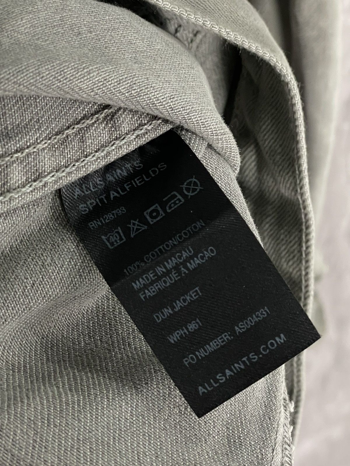 Allsaints × Japanese Brand Allsaints Archival Luxury Y2K Avant Garde Fade Denim Jacket Size M / US 6-8 / IT 42-44 - 11 Thumbnail