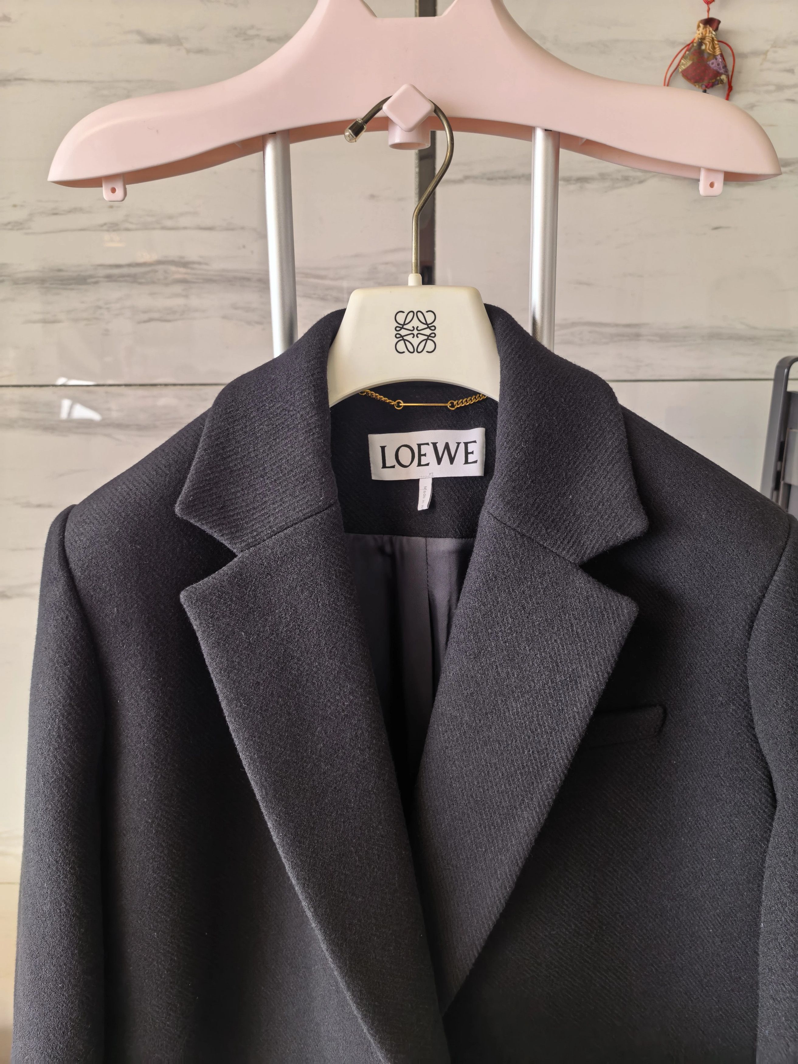 Loewe LOEWE FW23 old money solid color wool coat 38 Size XS / US 0-2 / IT 36-38 - 5 Thumbnail