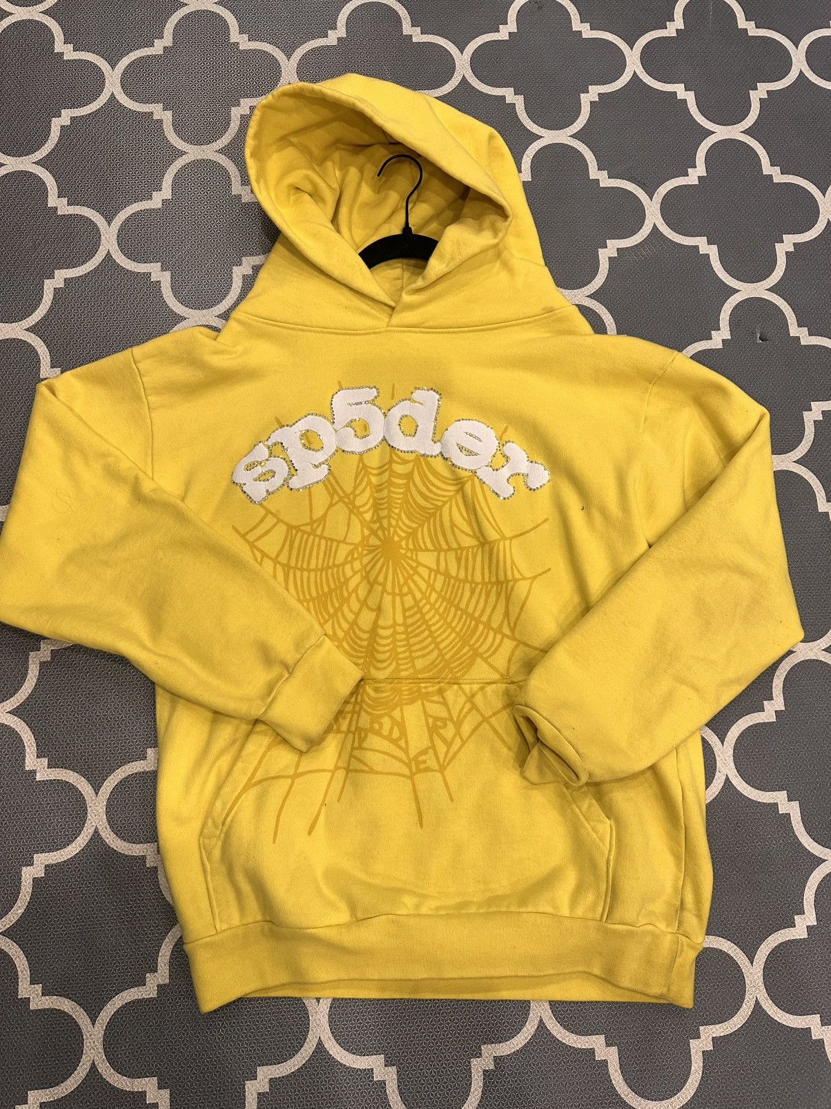Sp5der Sp5der Rhinestone Hoodie V1 Size US L / EU 52-54 / 3 - 2 Thumbnail