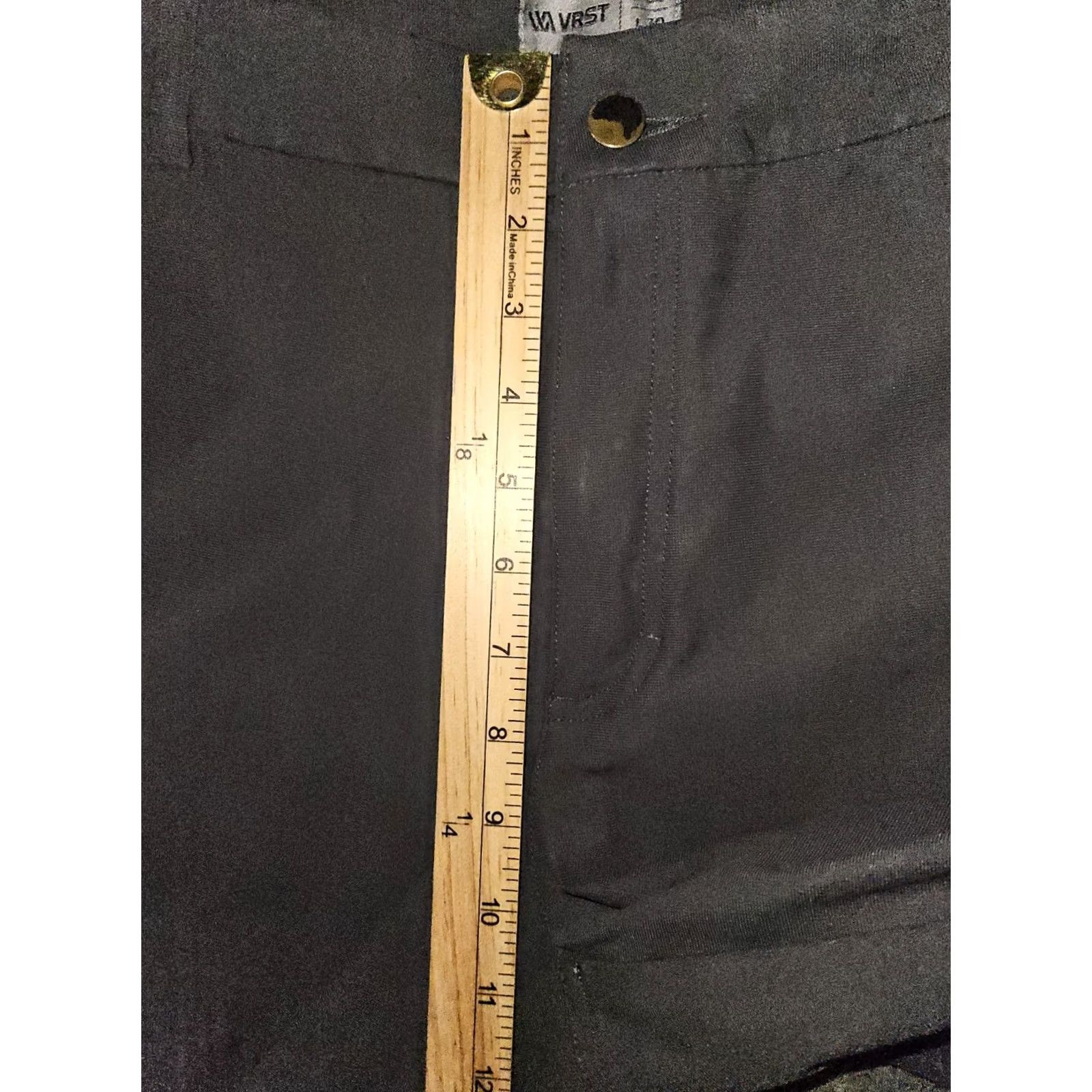 Vintage VRST Performance Pants Men's 34x30 Gray Low Rise Stretch Active Golf Dress Pants Regular Rise Pockets Zipped Pockets Logo City Preppy Sports Mens Size US 34 / EU 50 - 4 Thumbnail