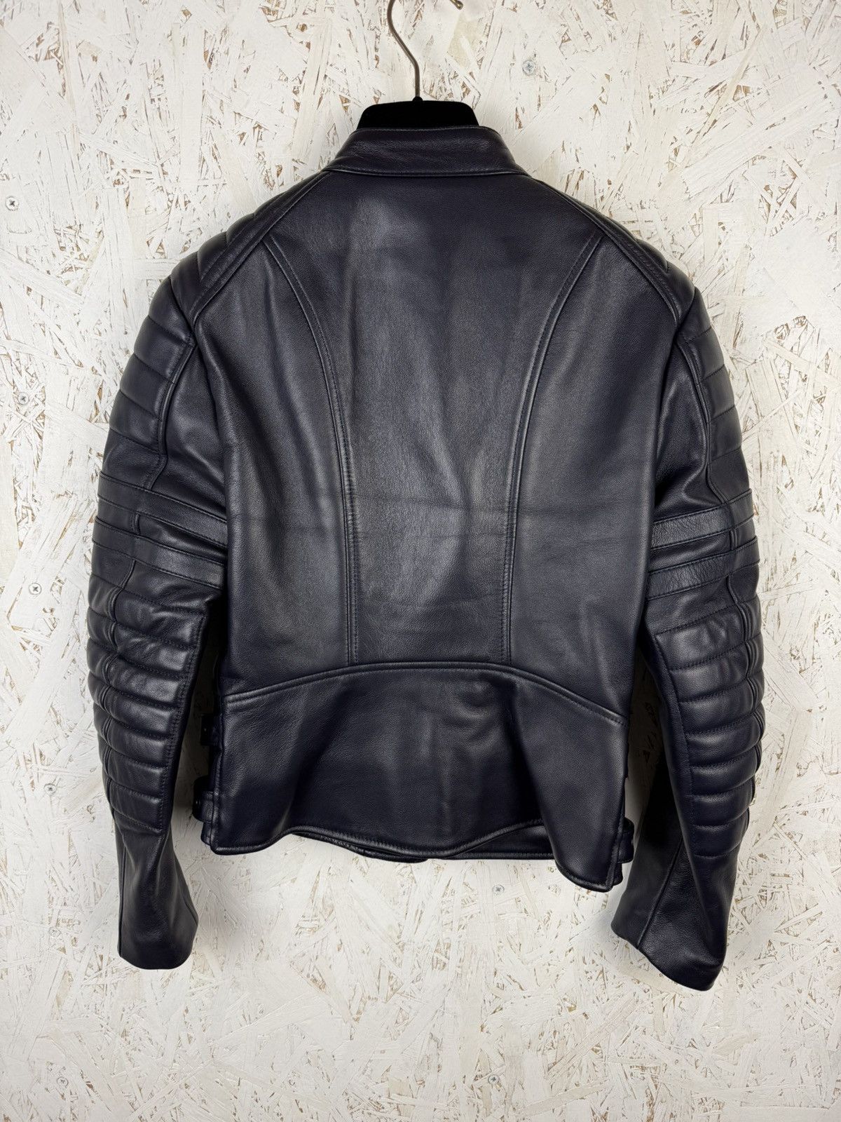Celine Celine Phoebe Philo Sheepskin Leather Biker Jacket Dark Navy Size XS / US 0-2 / IT 36-38 - 5 Thumbnail