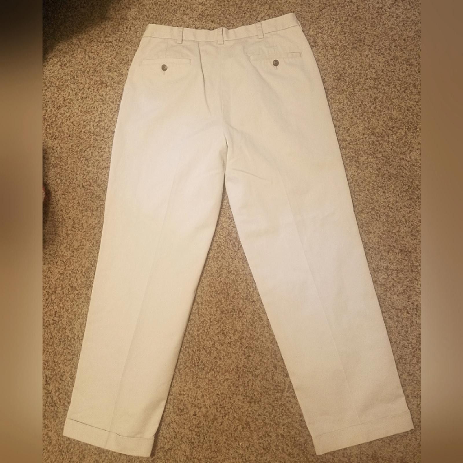 Brooks Brothers Brooks Brothers Classic Cream Trousers Size 34x30 Size US 34 / EU 50 - 1 Thumbnail