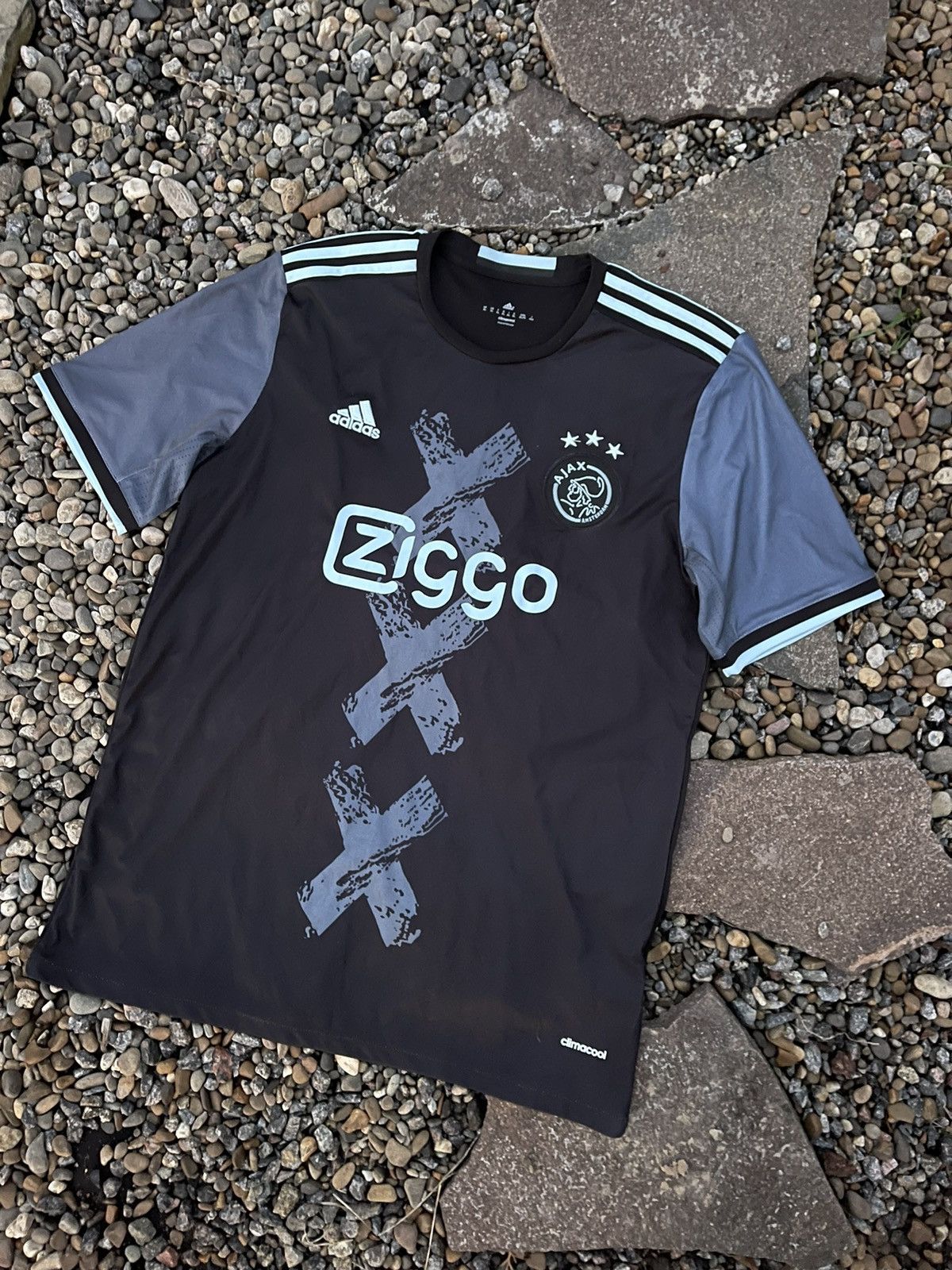 Adidas 2016 Adidas Ajax #6 Bazoer soccer jersey rare Size US XL / EU 56 / 4 - 2 Thumbnail