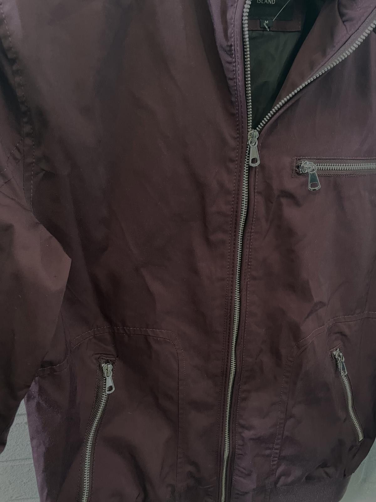 River Island Men's Burgundy Zipper Jacket by River Island Size US M / EU 48-50 / 2 - 3 Thumbnail