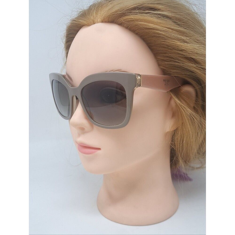 Prada Prada Women's Sunglasses Beige Pink Opal Square SPR 24Q TFT Size ONE SIZE - 8 Thumbnail