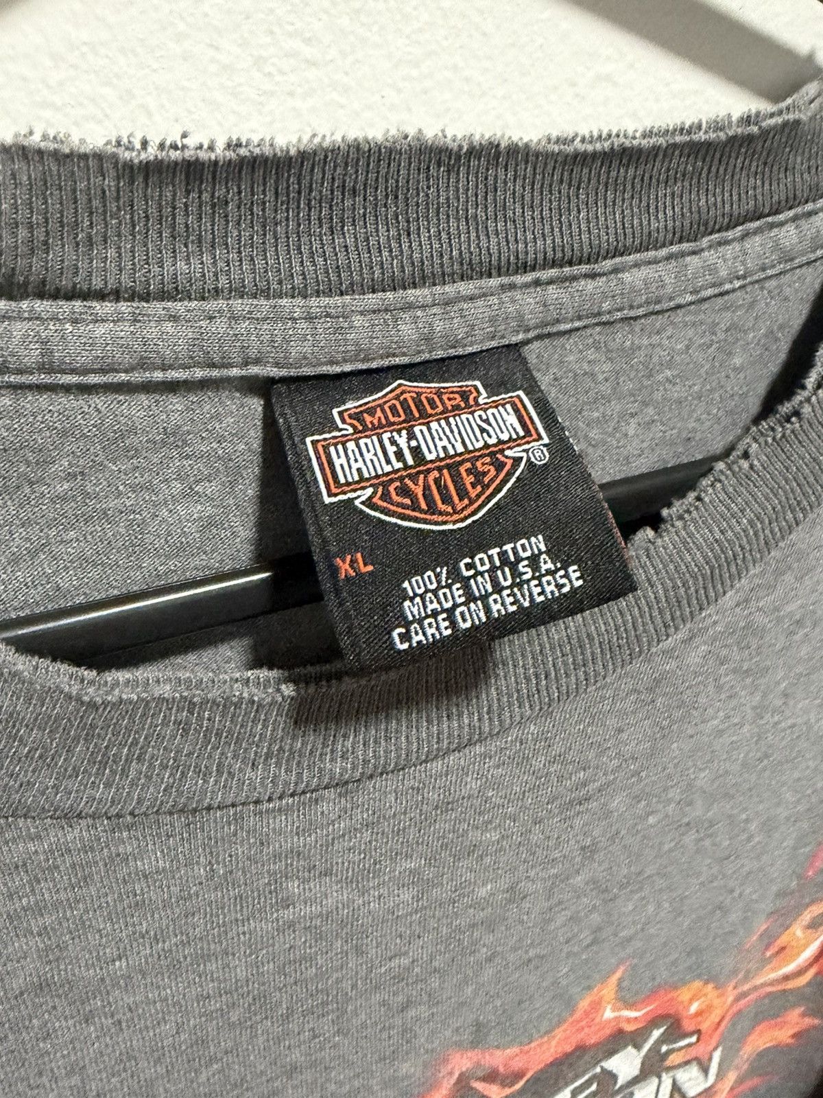 Harley Davidson Harley Davidson Flame Long Sleeve Tee Size US XL / EU 56 / 4 - 3 Thumbnail