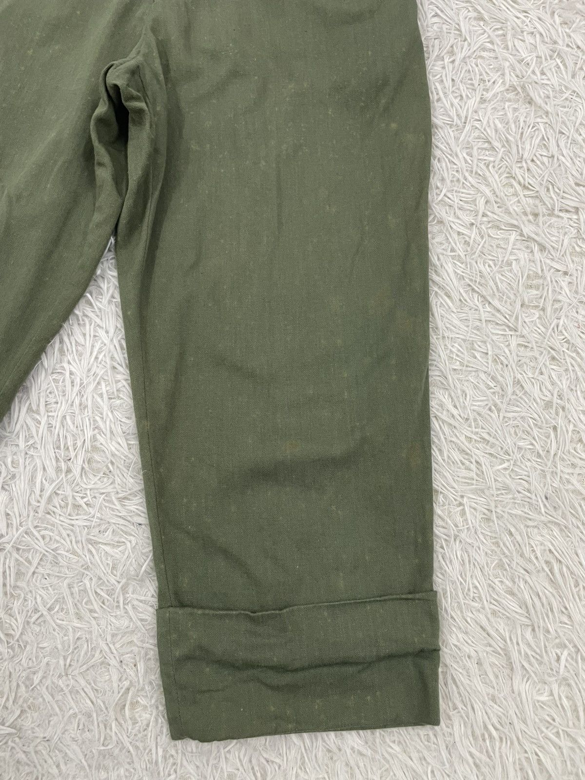 Yohji Yamamoto Vtg Y's Yohji Yanamoto Green Army Pant Size US 26 / EU 42 - 3 Thumbnail