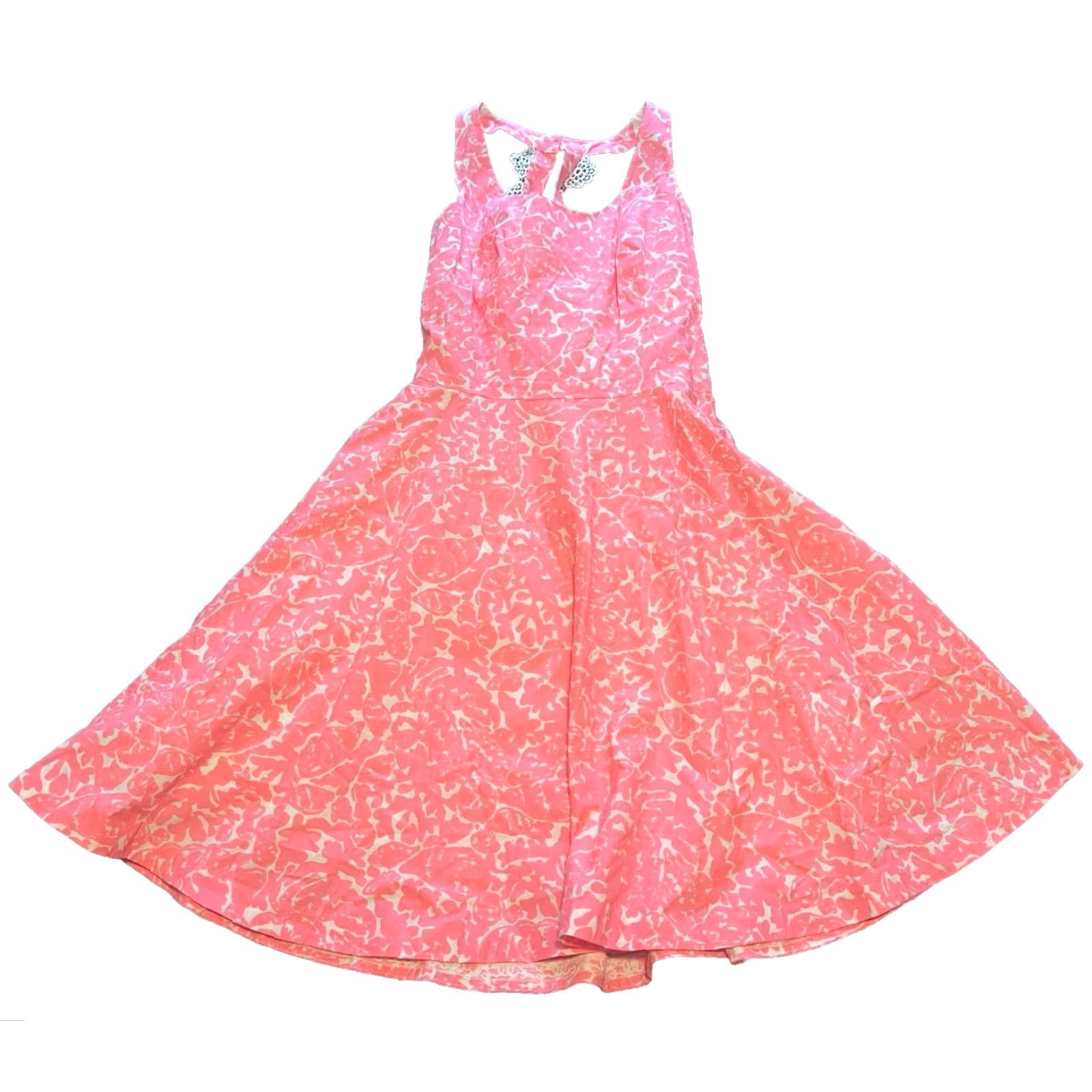 Lilly Pulitzer VINTAGE Lilly Pulitzer Women’s Dress Sleeveless Knee Length Lace Trim Cosmo Pink Size 2 Retail 98 NWOT Size XS / US 0-2 / IT 36-38 - 4 Thumbnail