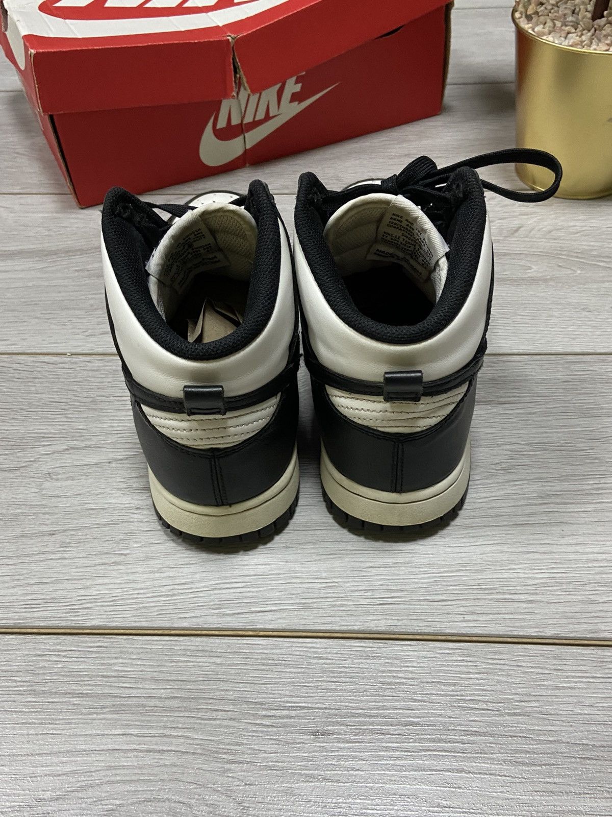 Nike Nike dunk retro black white high with box Size US 8.5 / EU 41-42 - 6 Thumbnail