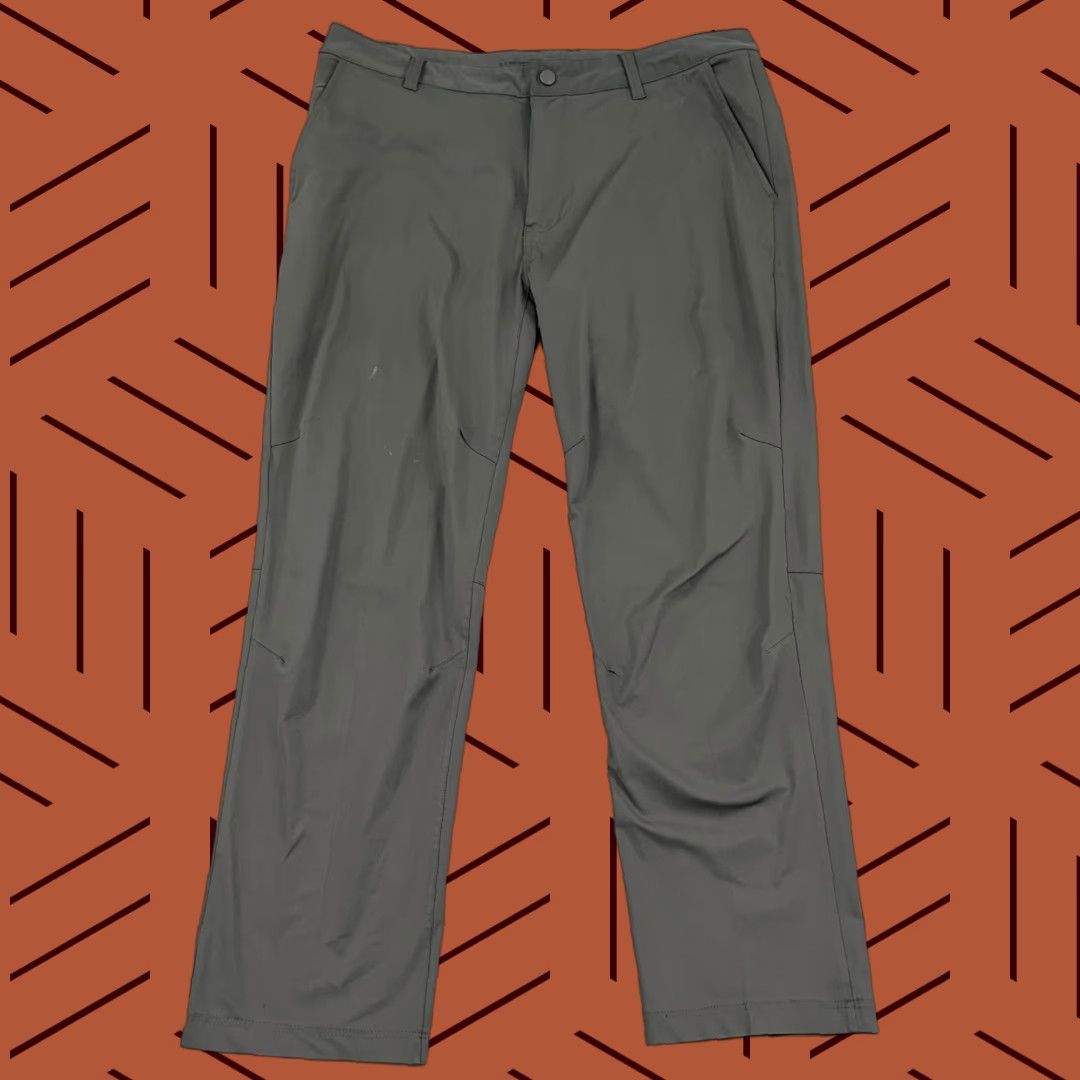 Rhone Rhone Commuter Pants Mens 36 x 29 Gray Straight Leg Business Casual Travel Office Golf Size US 36 / EU 52 - 1 Thumbnail