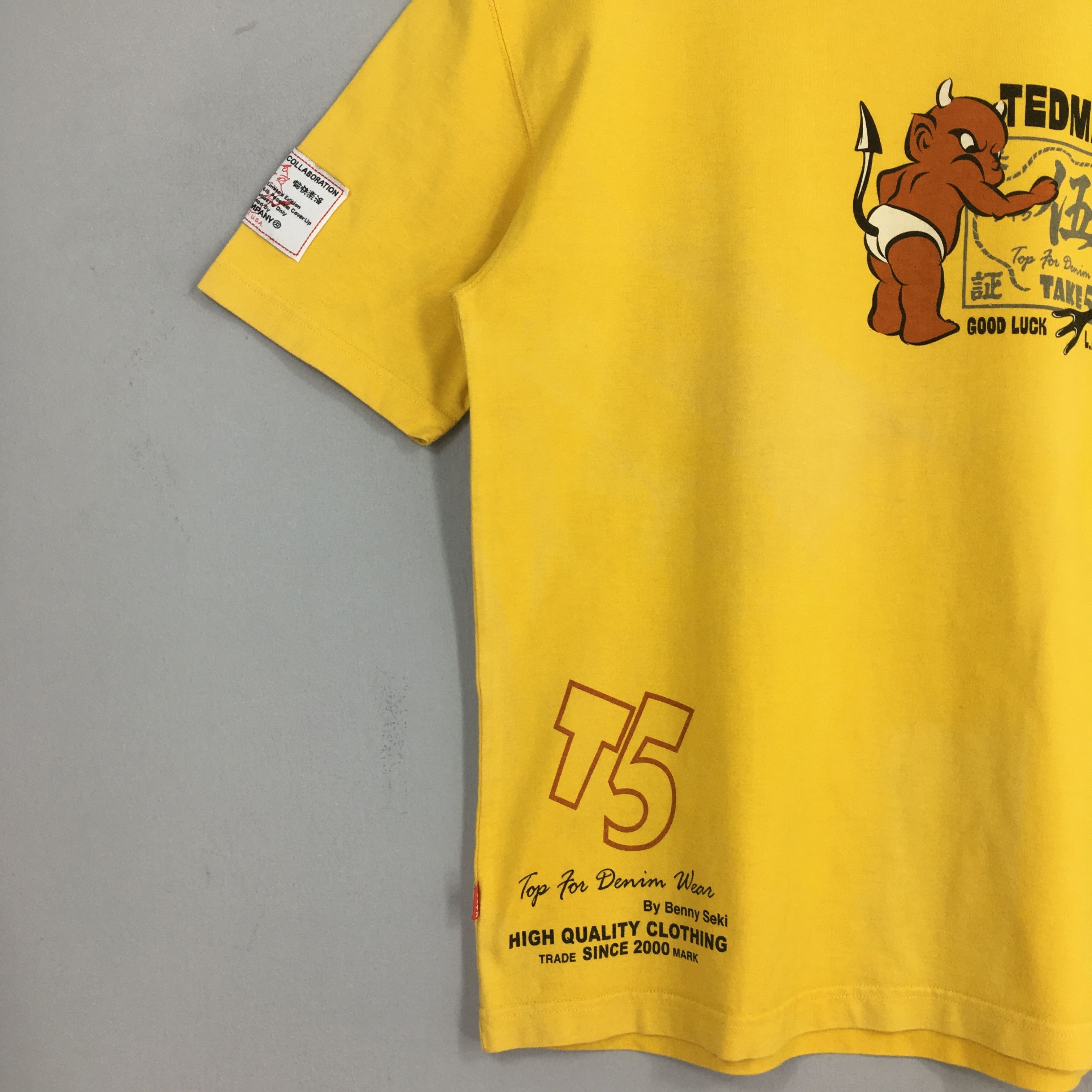 Other Vintage Ted Company Tedman Take 5 Yellow T shirt Medium Size US M / EU 48-50 / 2 - 3 Thumbnail
