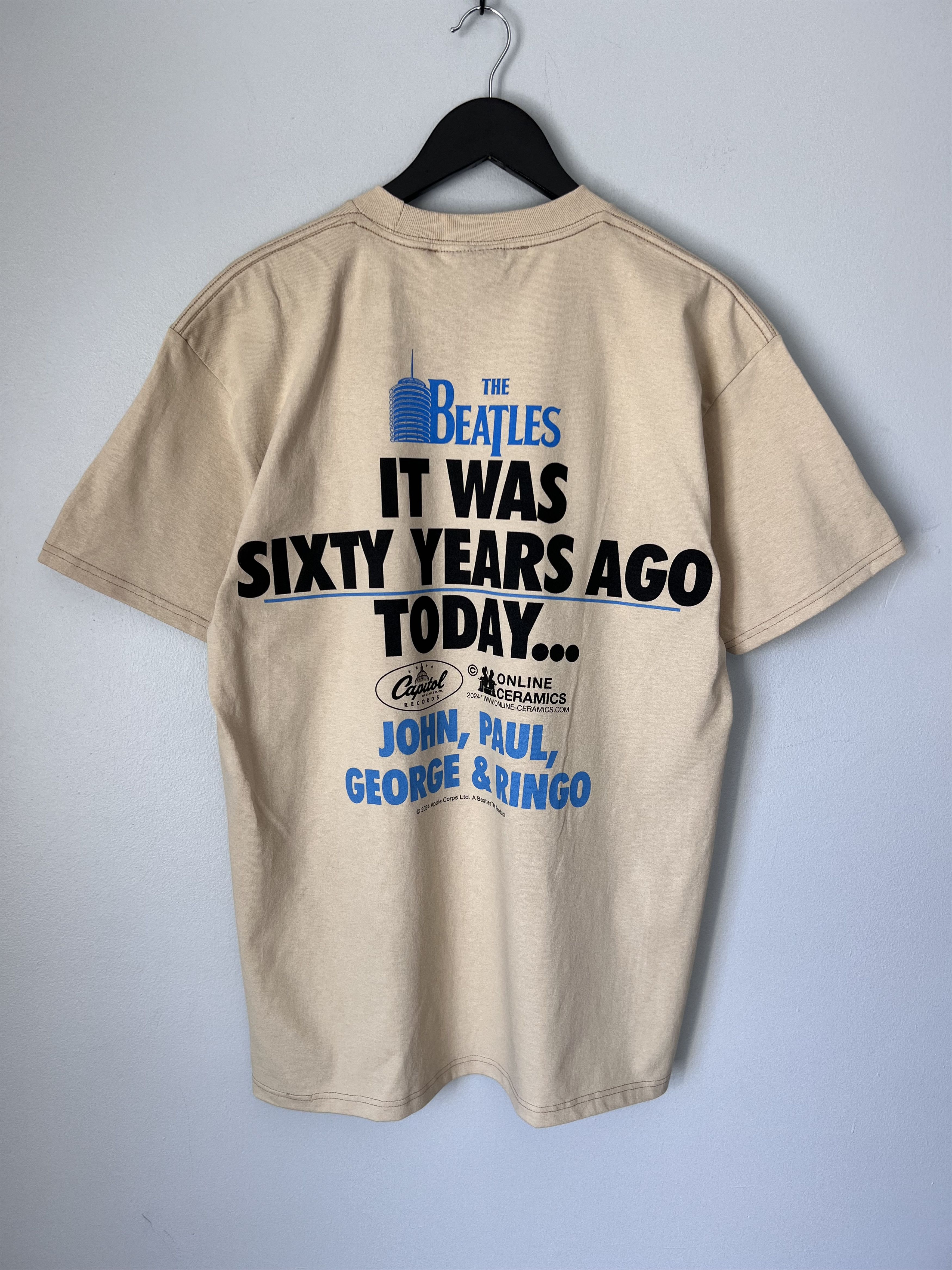 Online Ceramics Online Ceramics The Beatles Sixty Years Ago Tee in Beige Size US XL / EU 56 / 4 - 4 Thumbnail