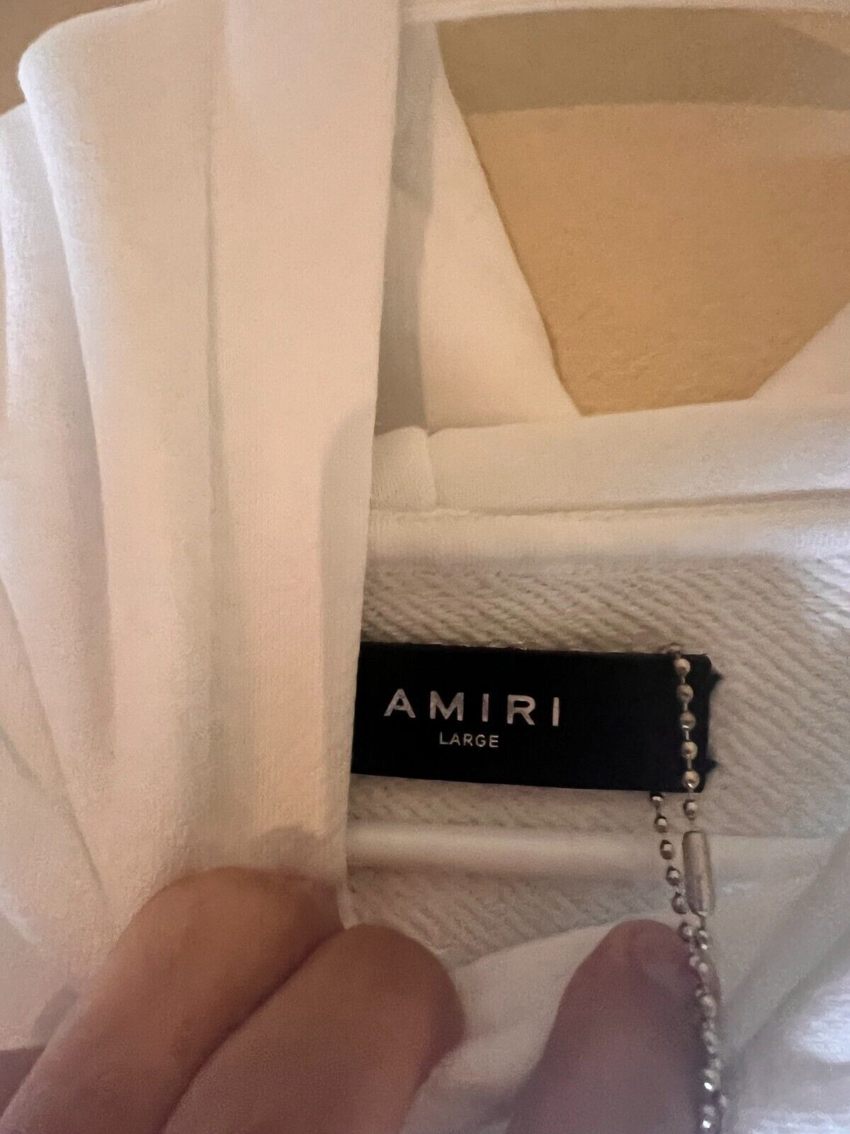 Amiri AMIRI Logo Print Cotton Hoodie White L Size US L / EU 52-54 / 3 - 4 Thumbnail