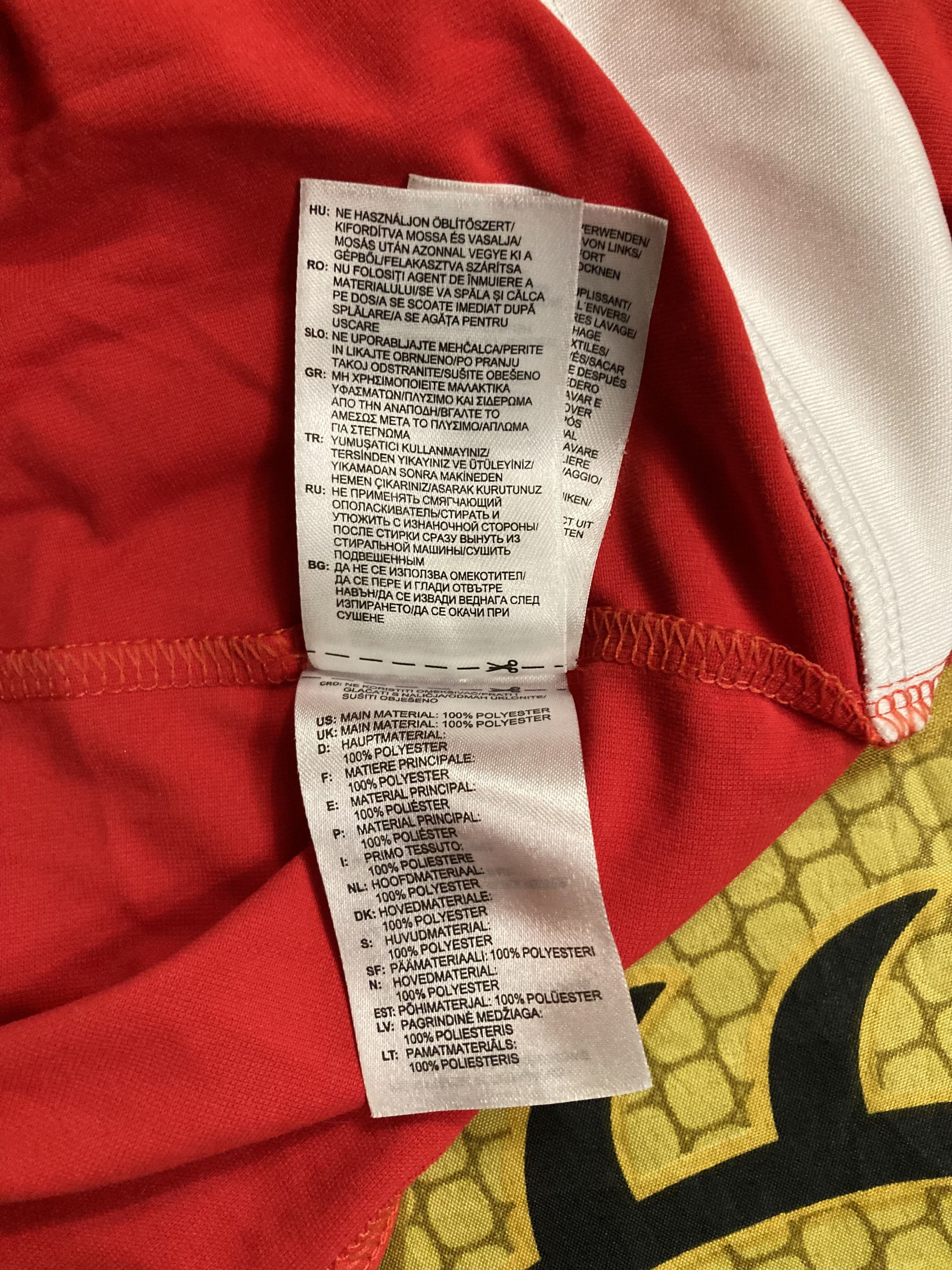 Adidas Adidas Benfica 15/16 Home Jersey - White/Red Size US S / EU 44-46 / 1 - 8 Thumbnail