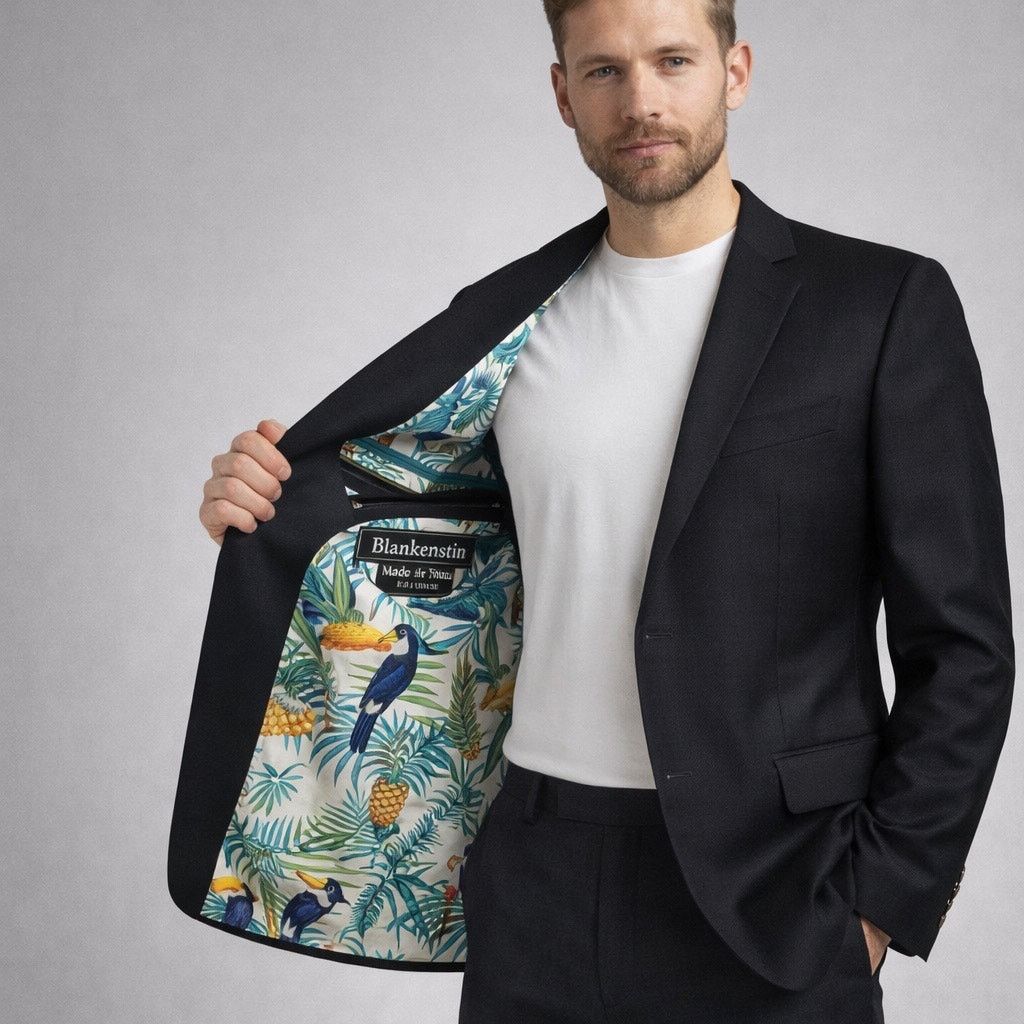 Indochino Indochino Custom Wool Blazer 42R Black Sport Coat Tropical Size 42R - 1 Thumbnail
