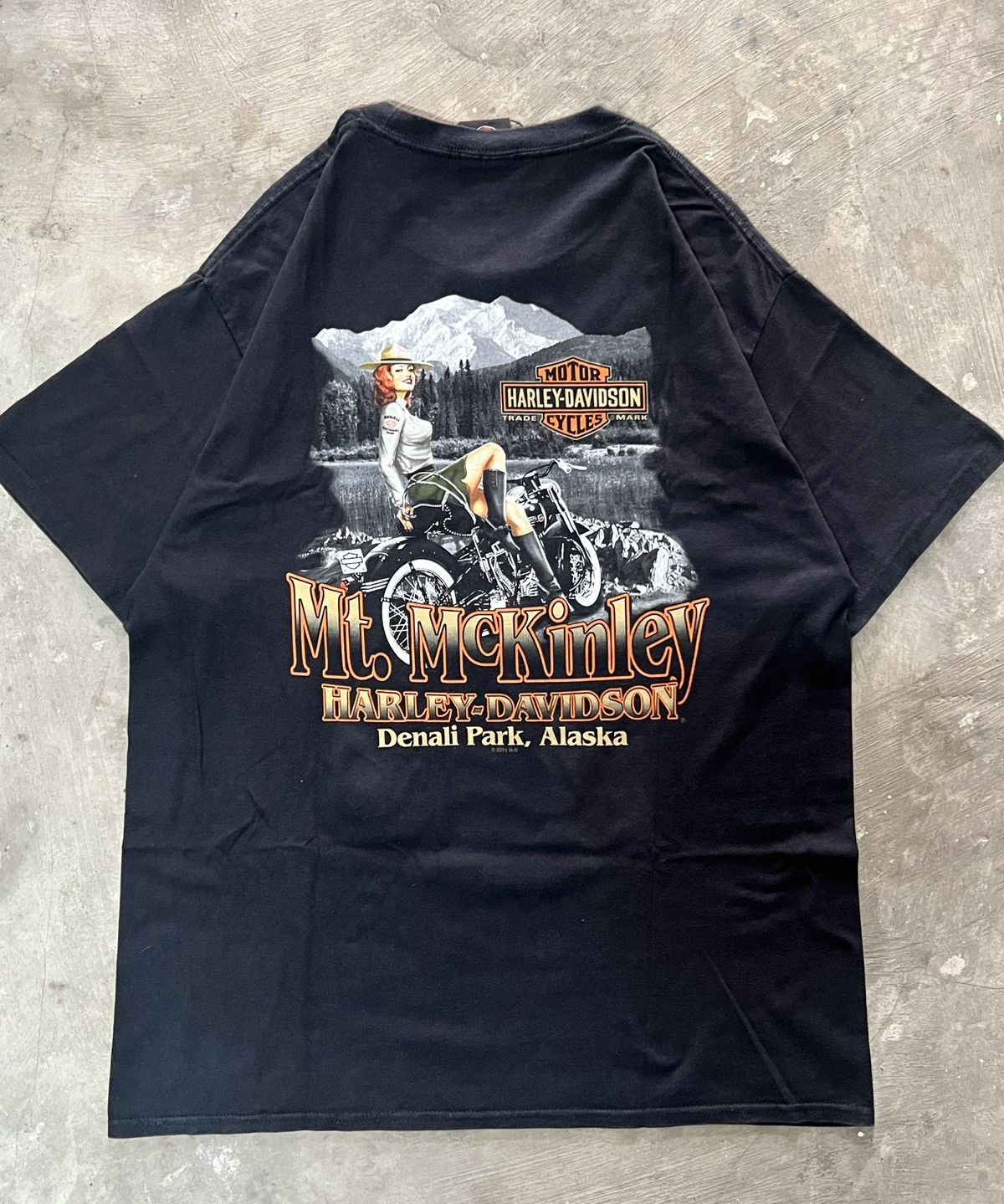 Harley Davidson Vintage Harley-Davidson Mt. McKinley Alaska Tee – Size Large Size US L / EU 52-54 / 3 - 1 Thumbnail