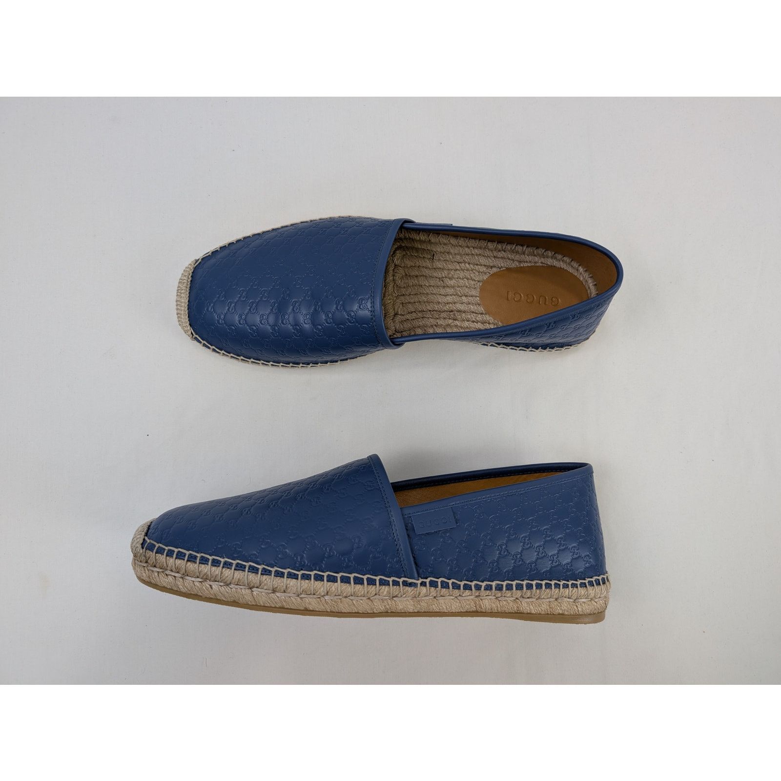 Gucci o1rshd1 Micro shoe Boots in Blue/Beige Size US 12.5 / EU 45-46 - 1 Thumbnail