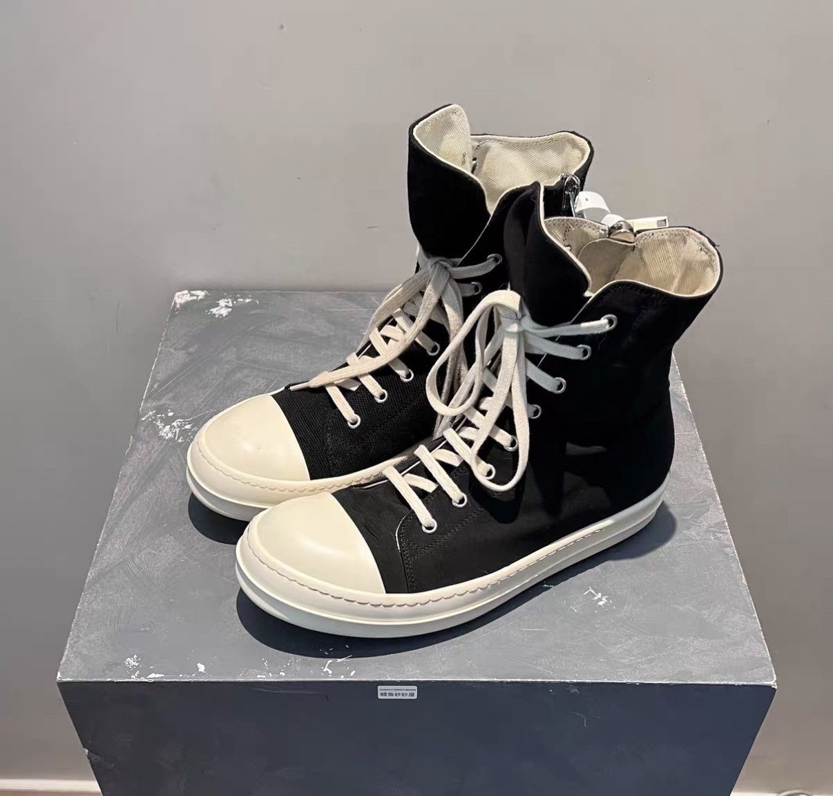 Rick Owens Rick Owens DRKSHDW Nylon High-Top Converse-Inspired Sneakers Size US 8 / EU 41 - 3 Thumbnail