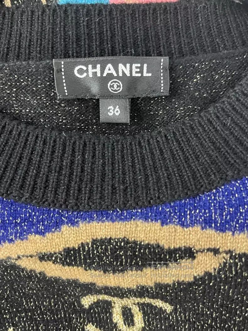 Chanel Chanel Egypt series Beetle cashmere sweater Size XS / US 0-2 / IT 36-38 - 4 Thumbnail