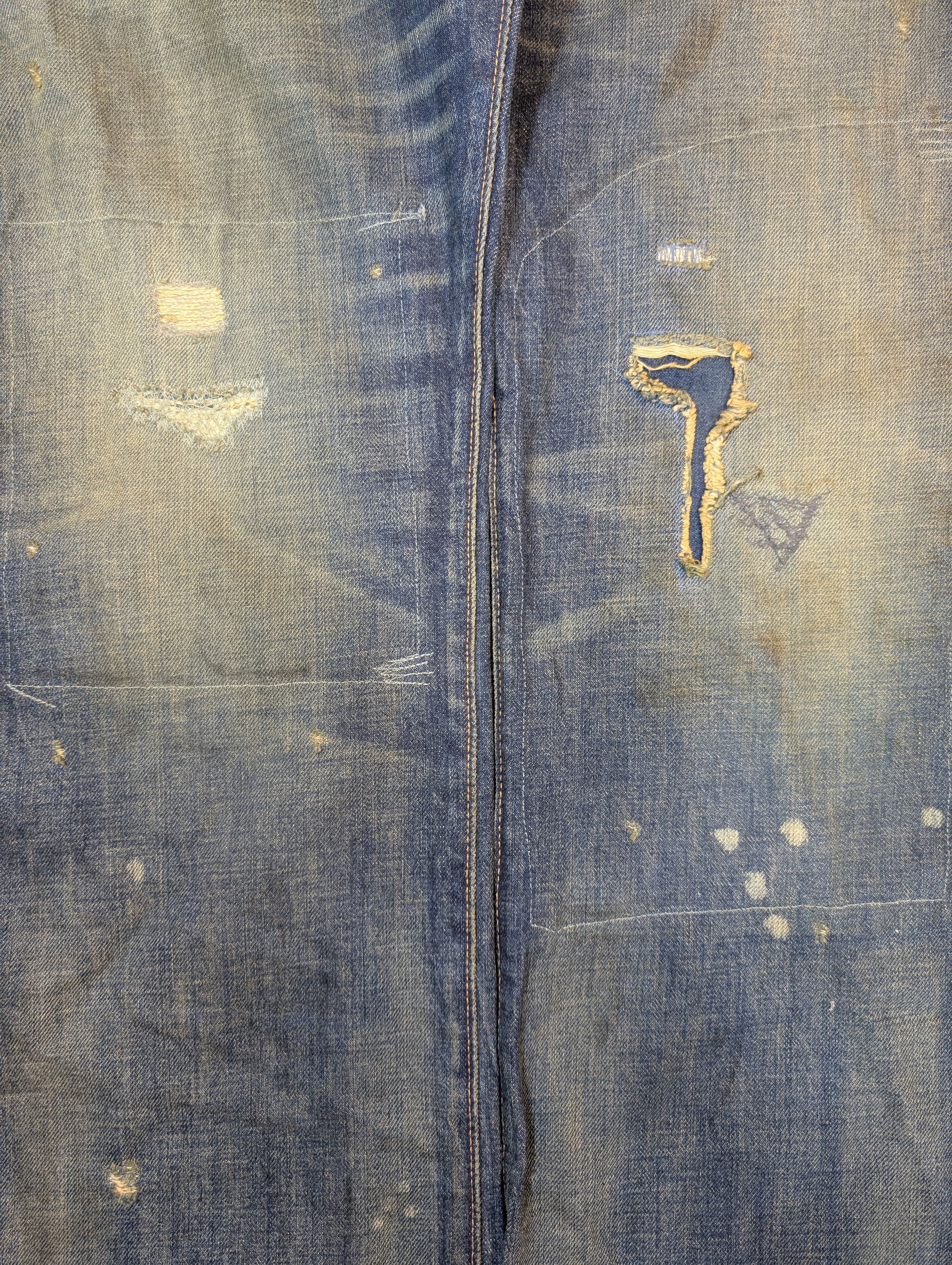 RRL Ralph Lauren NWT RRL Ralph Lauren Distressed Rust Wax Jeans Dust Bowl Size US 34 / EU 50 - 5 Thumbnail