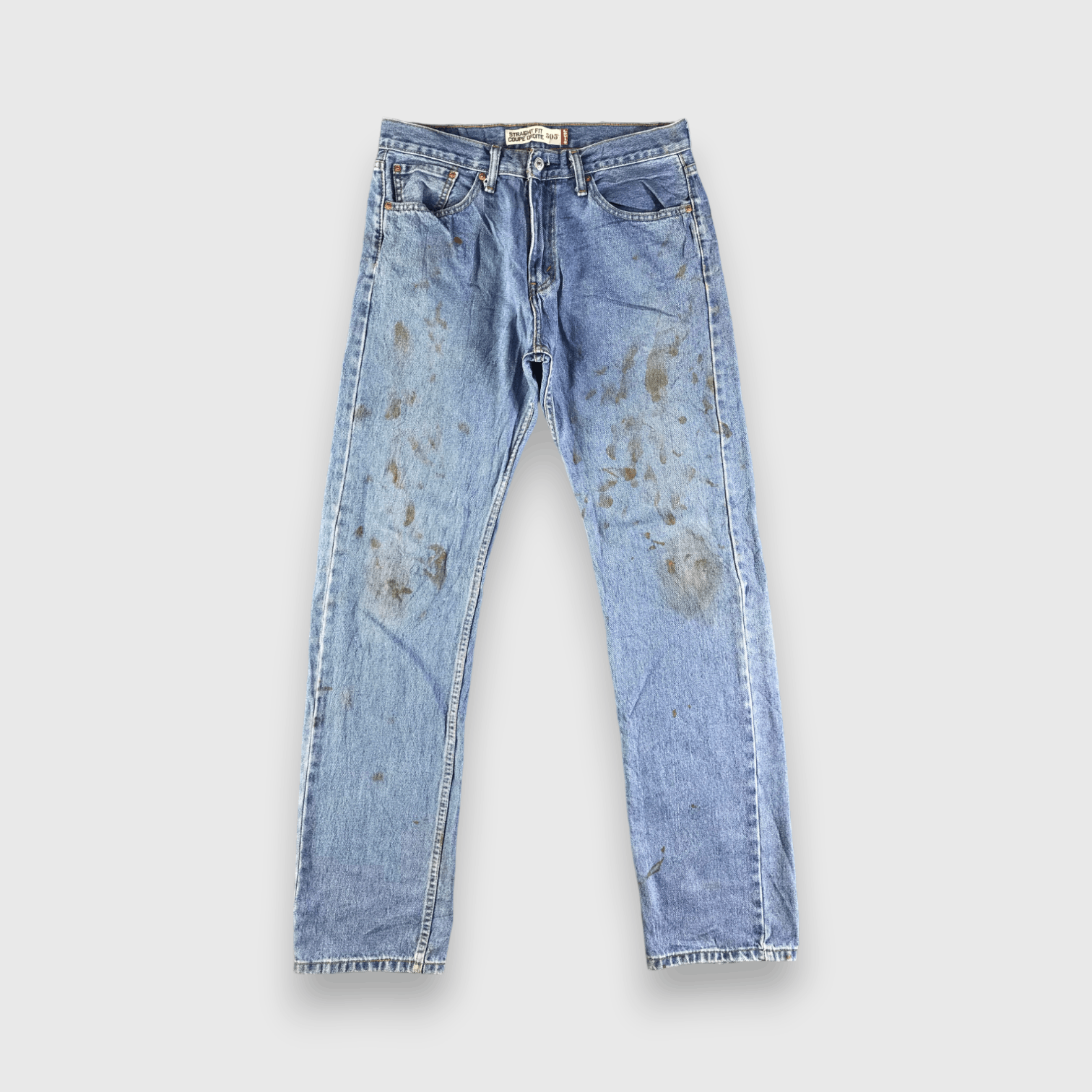 Levi's Vintage Blue Wash Levis 505 Jeans-J4509 Size US 33 - 1 Thumbnail