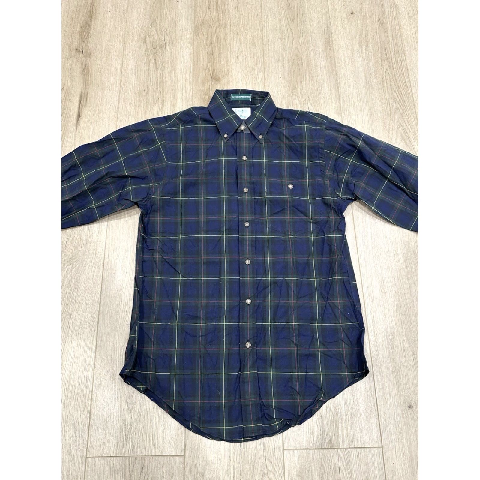 Vintage Gitman Bros For John Mazzo Mens Long Sleeve Tartan Plaid Size S Made In USA NWOT Size US S / EU 44-46 / 1 - 3 Thumbnail