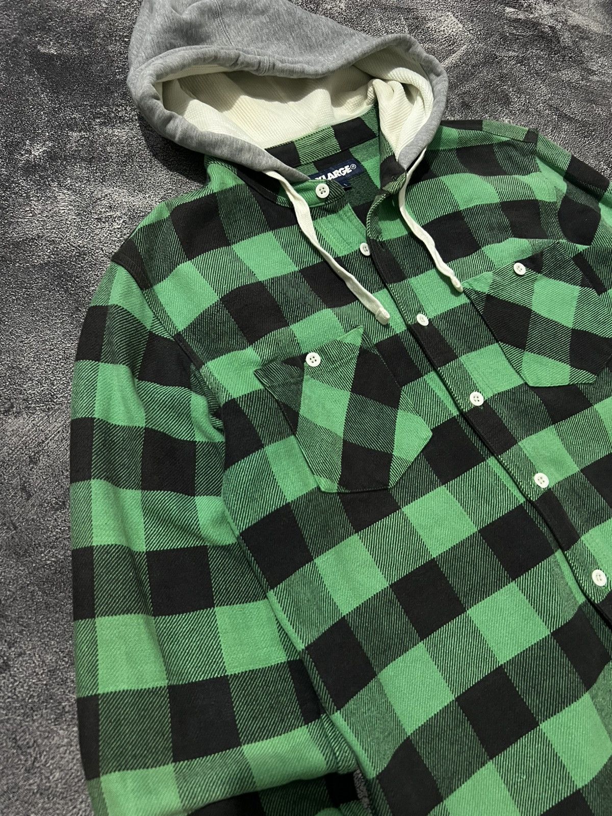 Xlarge XLarge Hooded Flannel Shirt Size US L / EU 52-54 / 3 - 7 Thumbnail