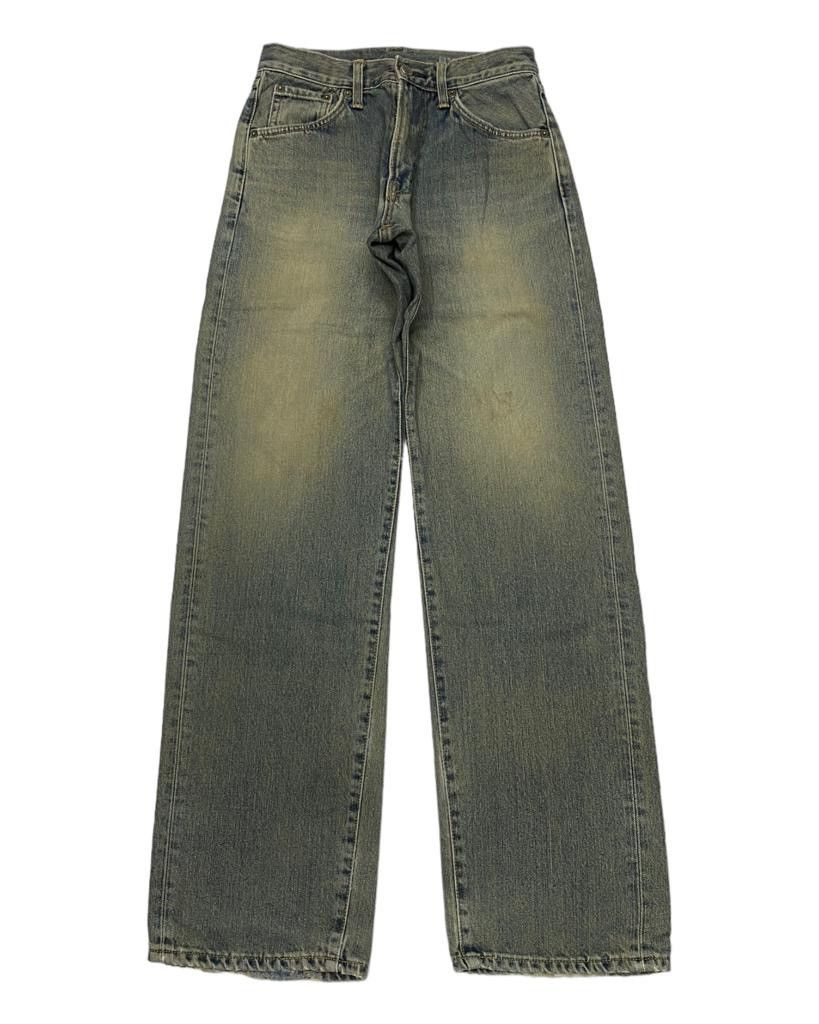 image of Avant Garde x Edwin Baggyedwin Xu Distressed Denim Loose Fit in Blue, Men's (Size 28)
