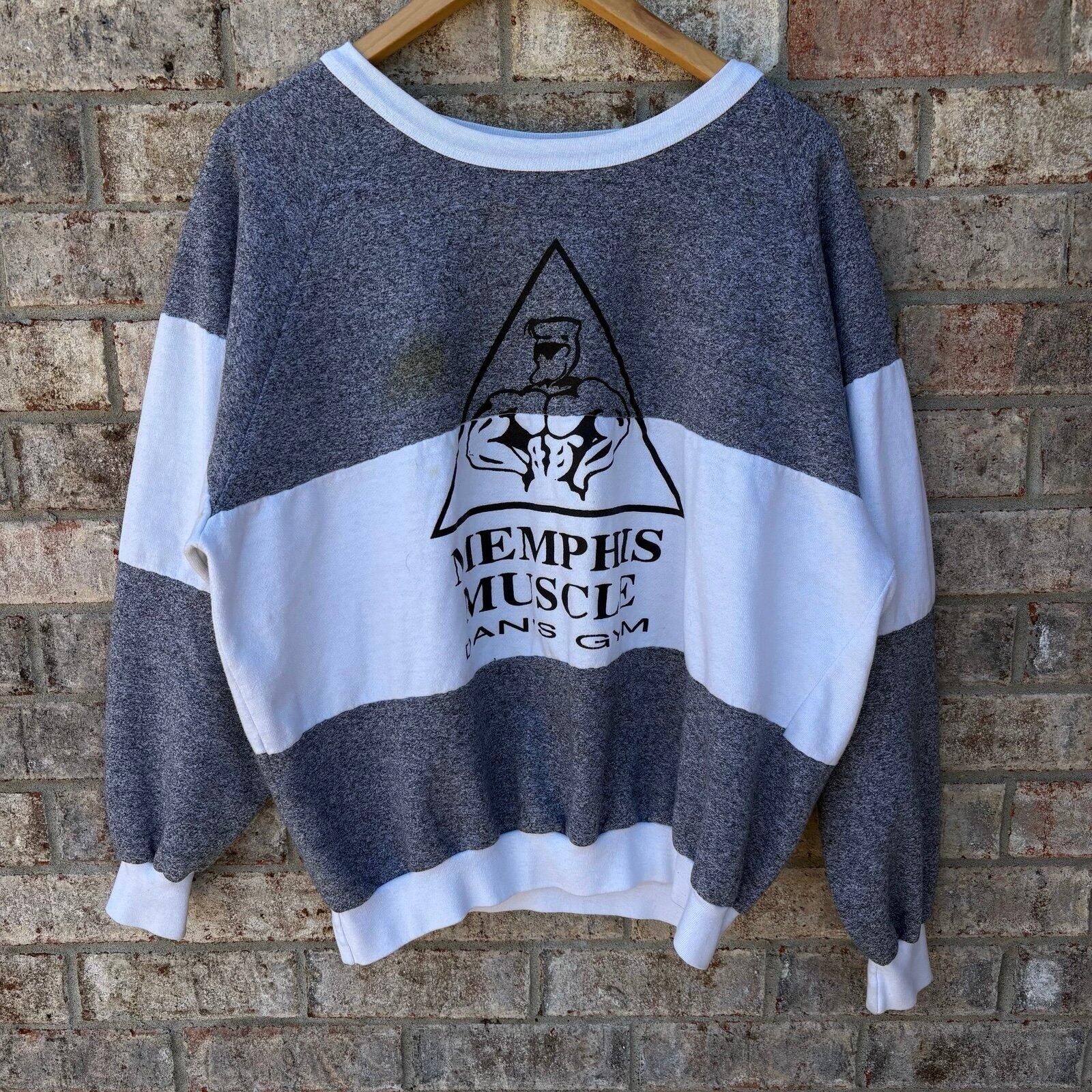 Tultex Vintage 80s Body Building lifting sweatshirt Size US XL / EU 56 / 4 - 1 Thumbnail