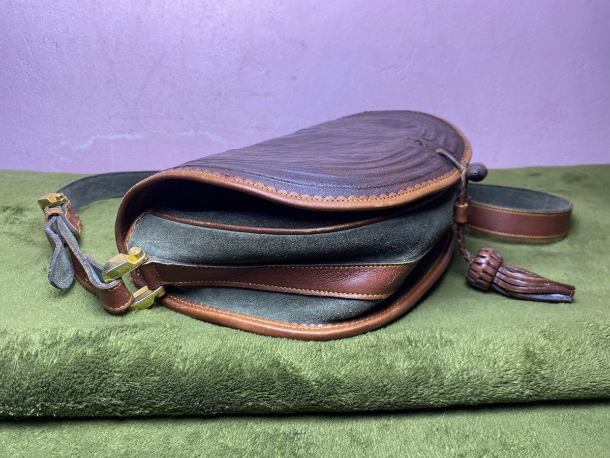 Loewe LOEWE Caza cordoban green suede and brown leather Size ONE SIZE - 13 Thumbnail