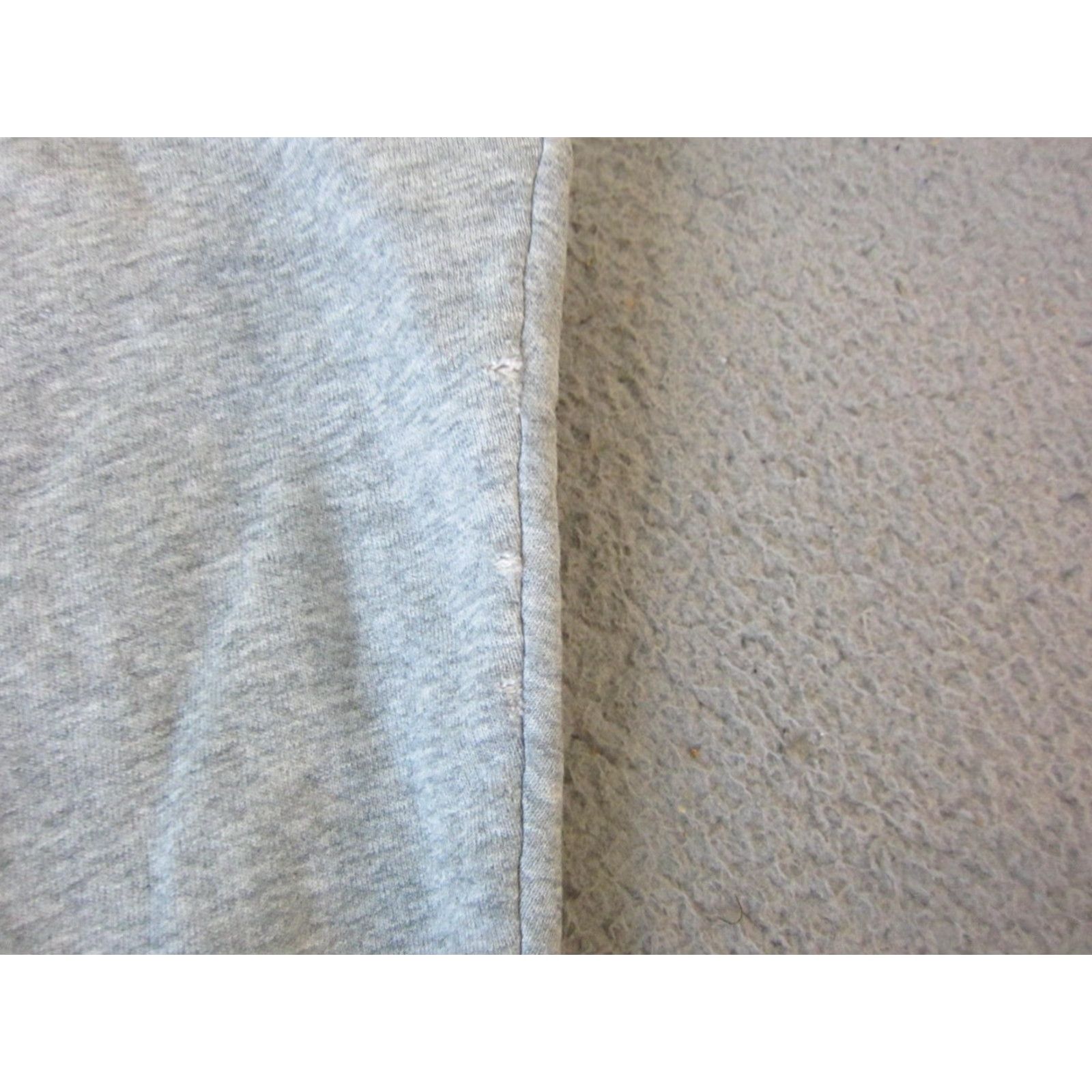 Fruit Of The Loom VINTAGE Fruit of the Loom Sweatshirt Mens L Gray 90s Distress Cycling Patch Crew Neck Pullover Cotton Polyester Fleece Size US L / EU 52-54 / 3 - 5 Thumbnail