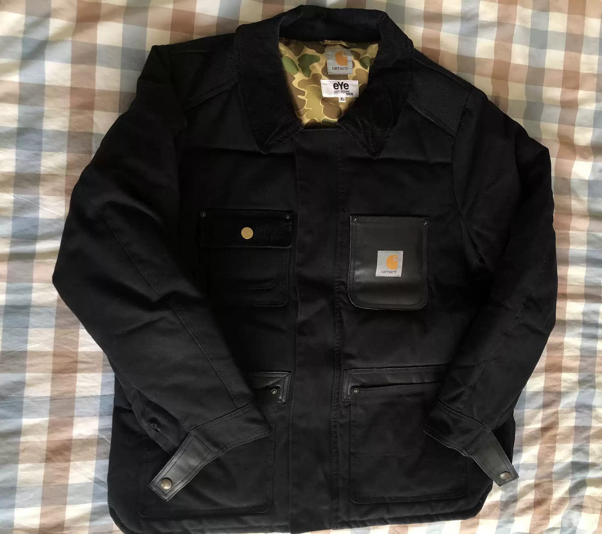 Junya Watanabe junya watanabe & Carhartt co branded down jacket