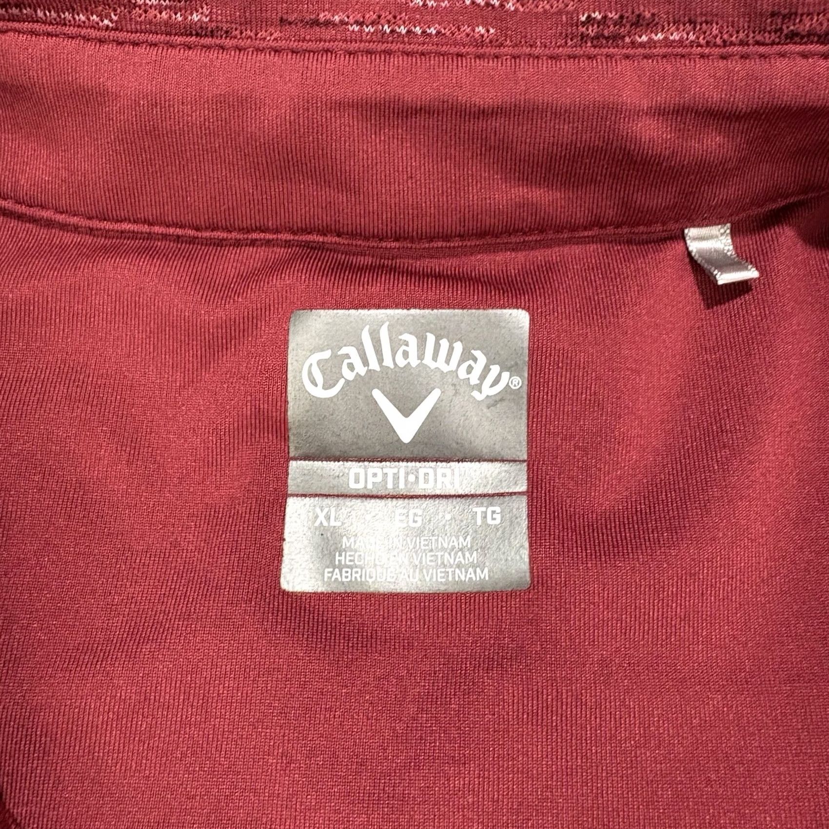 Callaway Callaway Polo Shirt Mens XL Red Breathable Lightweight Performance Golf Short Sleeve Collared Casual Size US XL / EU 56 / 4 - 3 Thumbnail