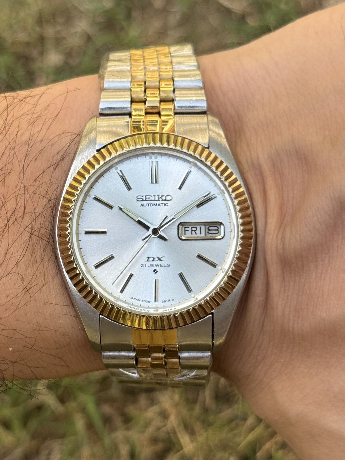 Seiko Seiko 5 DX Fluted Bezel Automatic 6309 Japanese mens Watch Size 36 - 1 Thumbnail