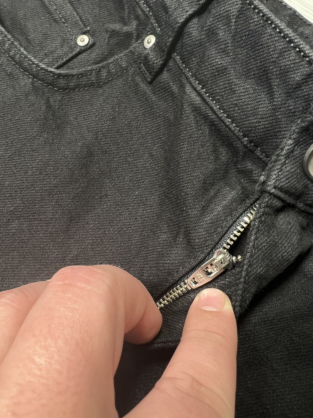 Other Y2K Style Ola Kala Patched Black Denim Pants Stretch Jeans Size US 32 / EU 48 - 12 Thumbnail