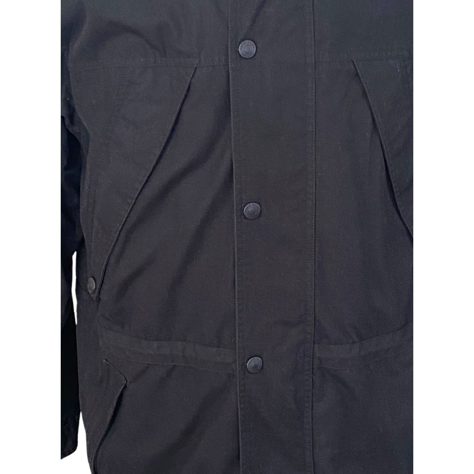 Eddie Bauer VINTAGE Eddie Bauer Mens Parka Jacket Hooded Fleece Lined Wool Blend 65% Poly 35% Cotton Black M Reg Mens Size US M / EU 48-50 / 2 - 3 Thumbnail