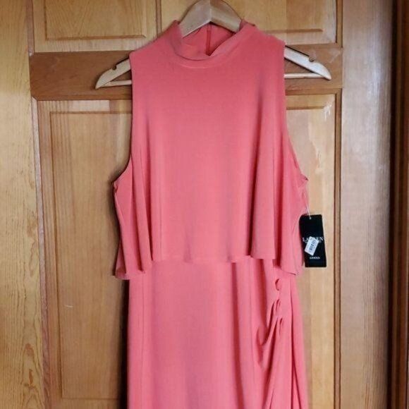 Lauren Ralph Lauren Lauren Ralph Lauren Peachy Orange Sleeveless Sheath Sz. 14 D Size XL / US 12-14 / IT 48-50 - 2 Thumbnail