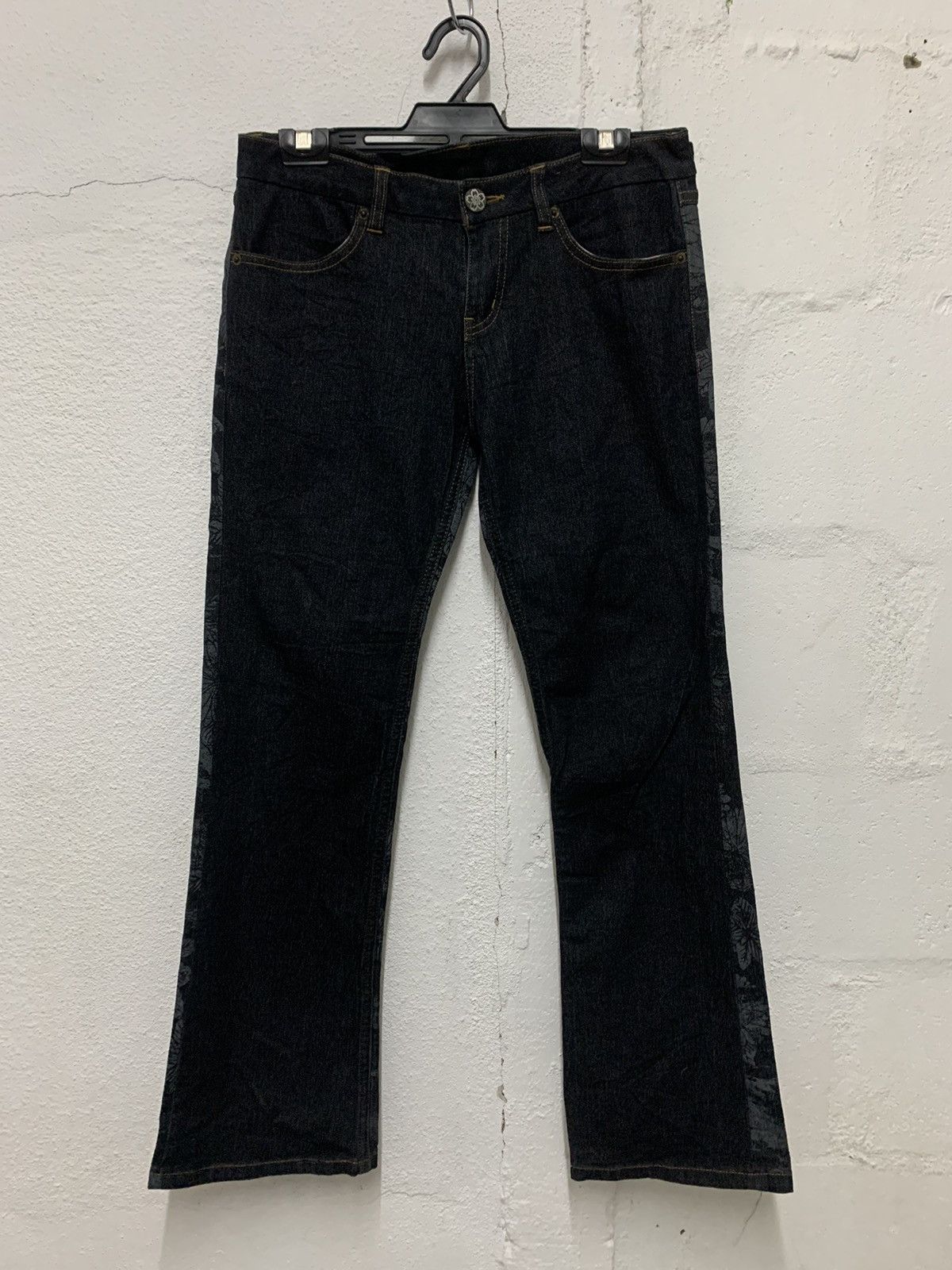 Japanese Brand Ai Lince Jeans Flora Size 30" / US 8 / IT 44 - 1 Thumbnail