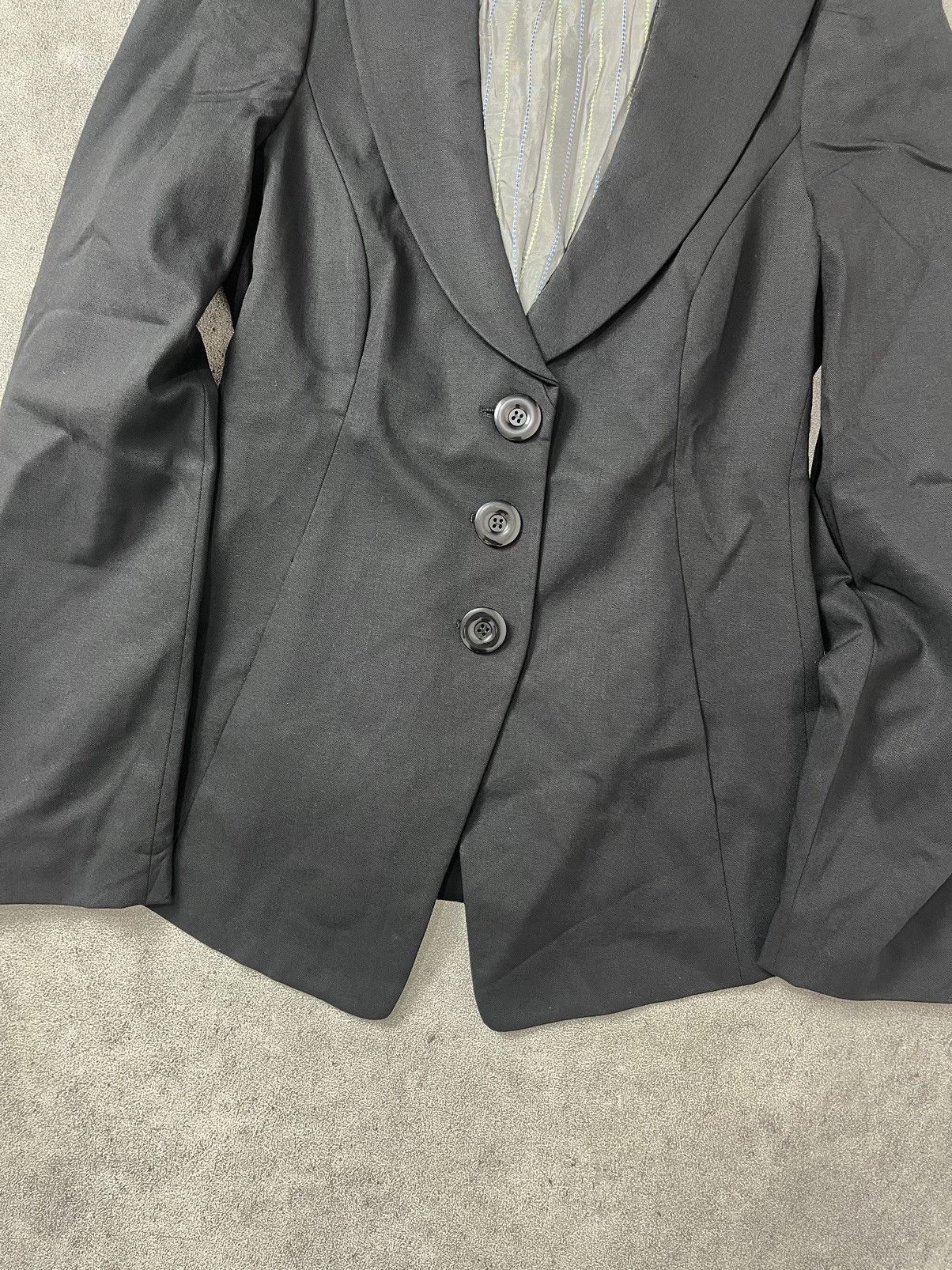 Emporio Armani Emporio armani black wool jacket blazer Size M / US 6-8 / IT 42-44 - 4 Thumbnail