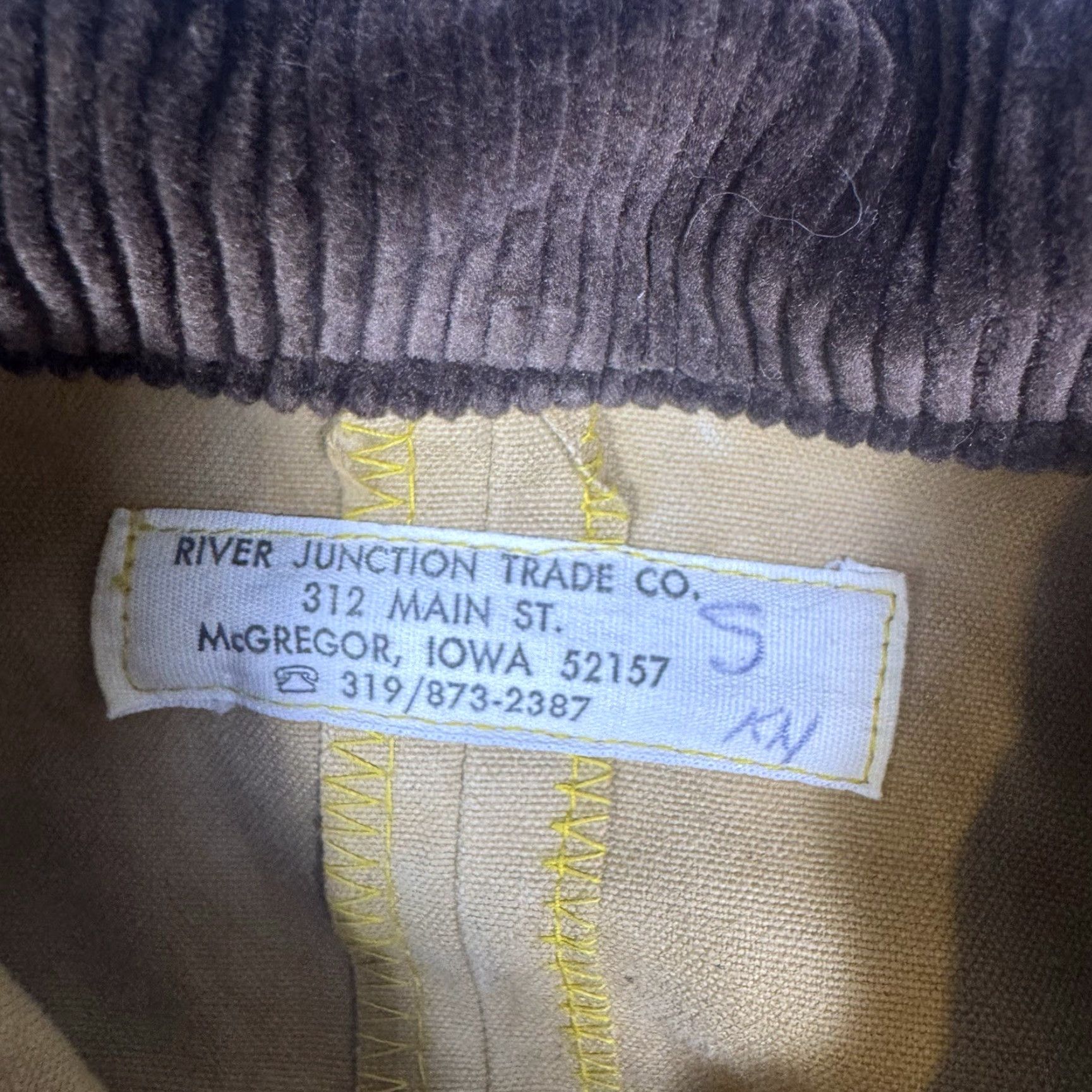 Vintage River Junction Trade Co. Jacket Mens S/M Chore Coat Field Barn Canvas Corduroy Coat Size US S / EU 44-46 / 1 - 4 Thumbnail