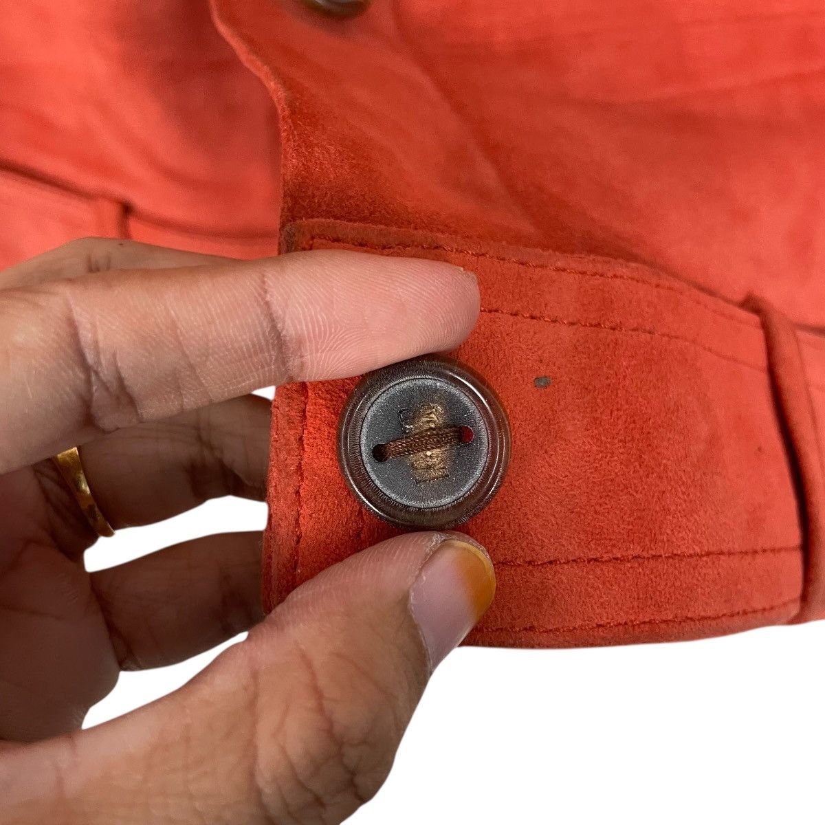 Loewe Loewe Orange Leather Jacket Size S / US 4 / IT 40 - 14 Thumbnail