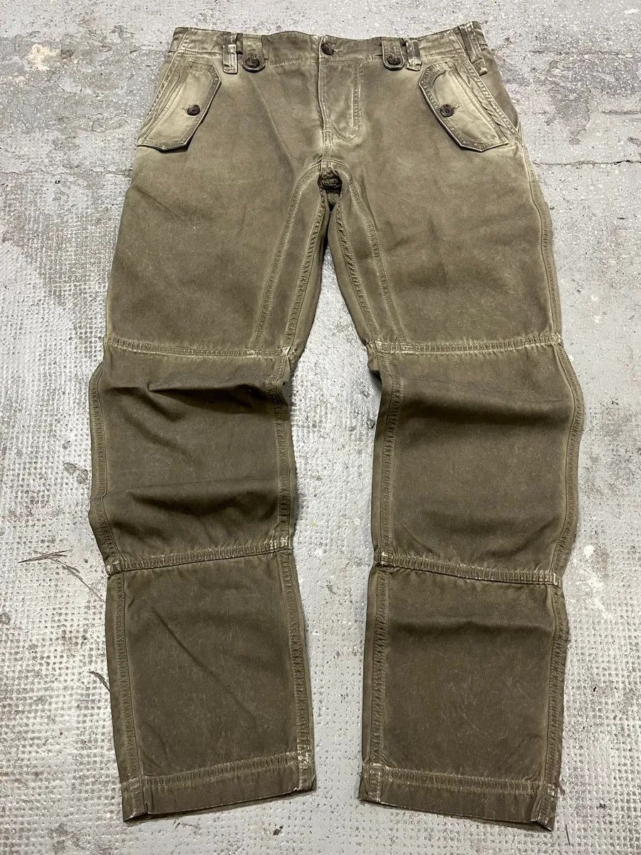 Dolce & Gabbana × Vintage 2000s Dolce & Gabbana Olive Eroded Cargo Pants Size US 32 / EU 48 - 1 Thumbnail