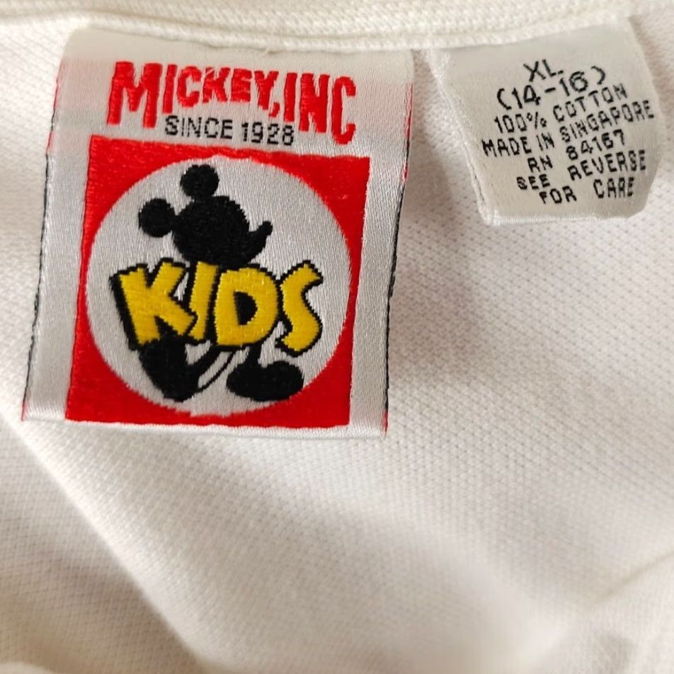 Disney VINTAGE Disney Mickey Mouse Polo Shirt Mens XS White 90s Walt Disney Mickey Inc Shirt Adult XS White Mickey 90s Mens Size US XS / EU 42 / 0 - 7 Thumbnail