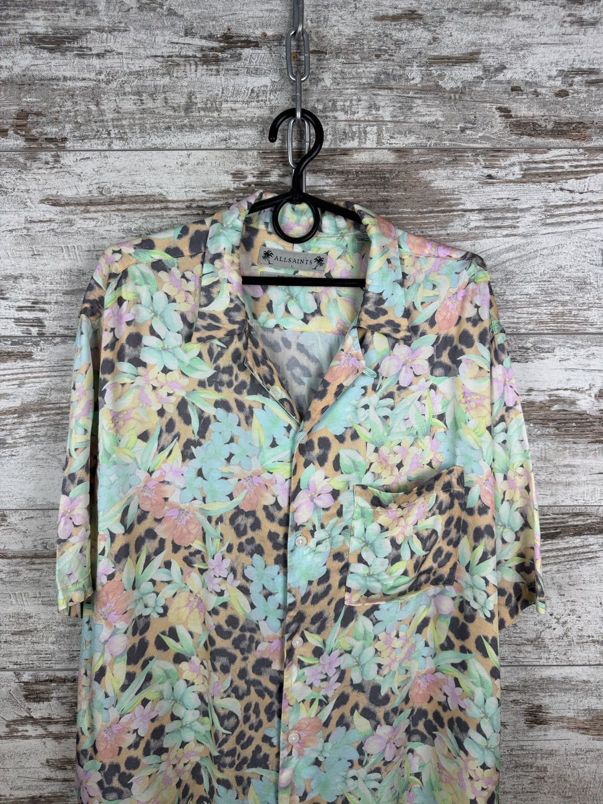 Allsaints × Japanese Brand Mens AllSaints LIGULARIA SS SHIRT button up Hawaiian crazy Size US L / EU 52-54 / 3 - 3 Thumbnail