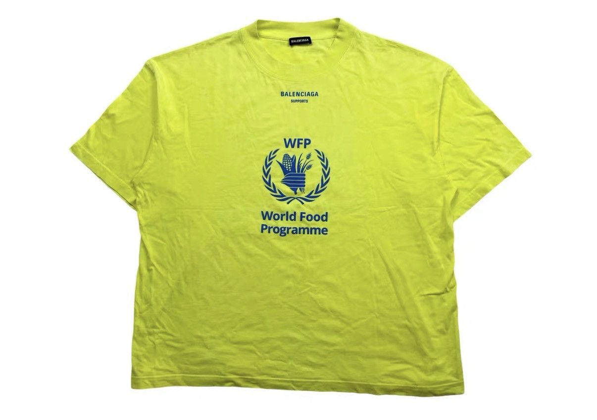 Balenciaga Balenciaga WFP World Food Programme Wheat Print T‑shirt J31 Size US L / EU 52-54 / 3 - 1 Thumbnail